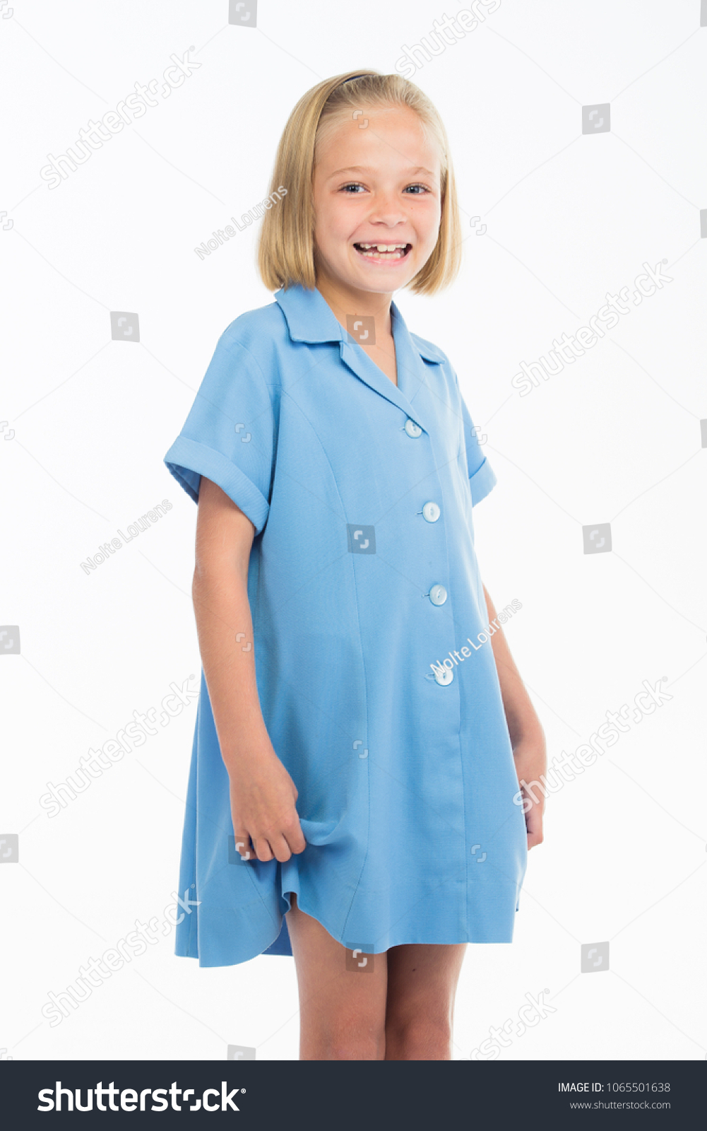 Happy Little Girl Wearing Her School Stock Photo 1065501638 | Shutterstock