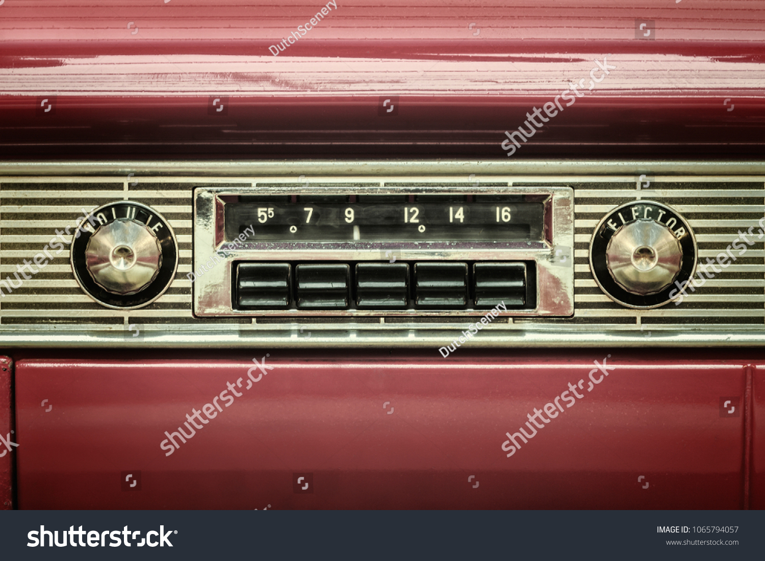 antique model car radio