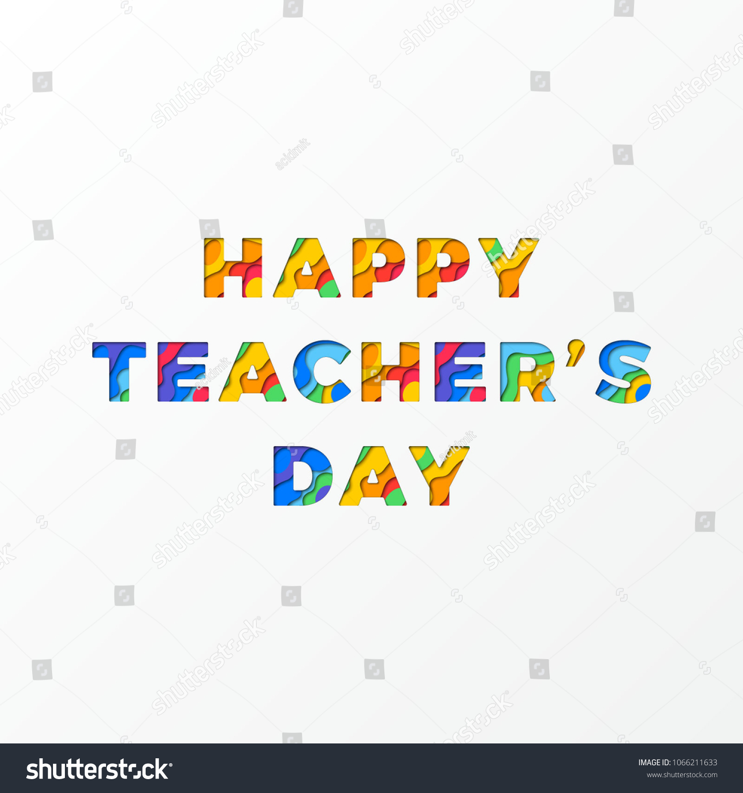 Happy Teachers Day Banner Design Layout Stock Vector (Royalty Free ...