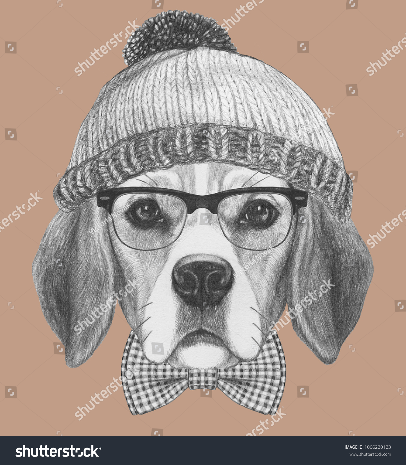 beagle goggles beanie