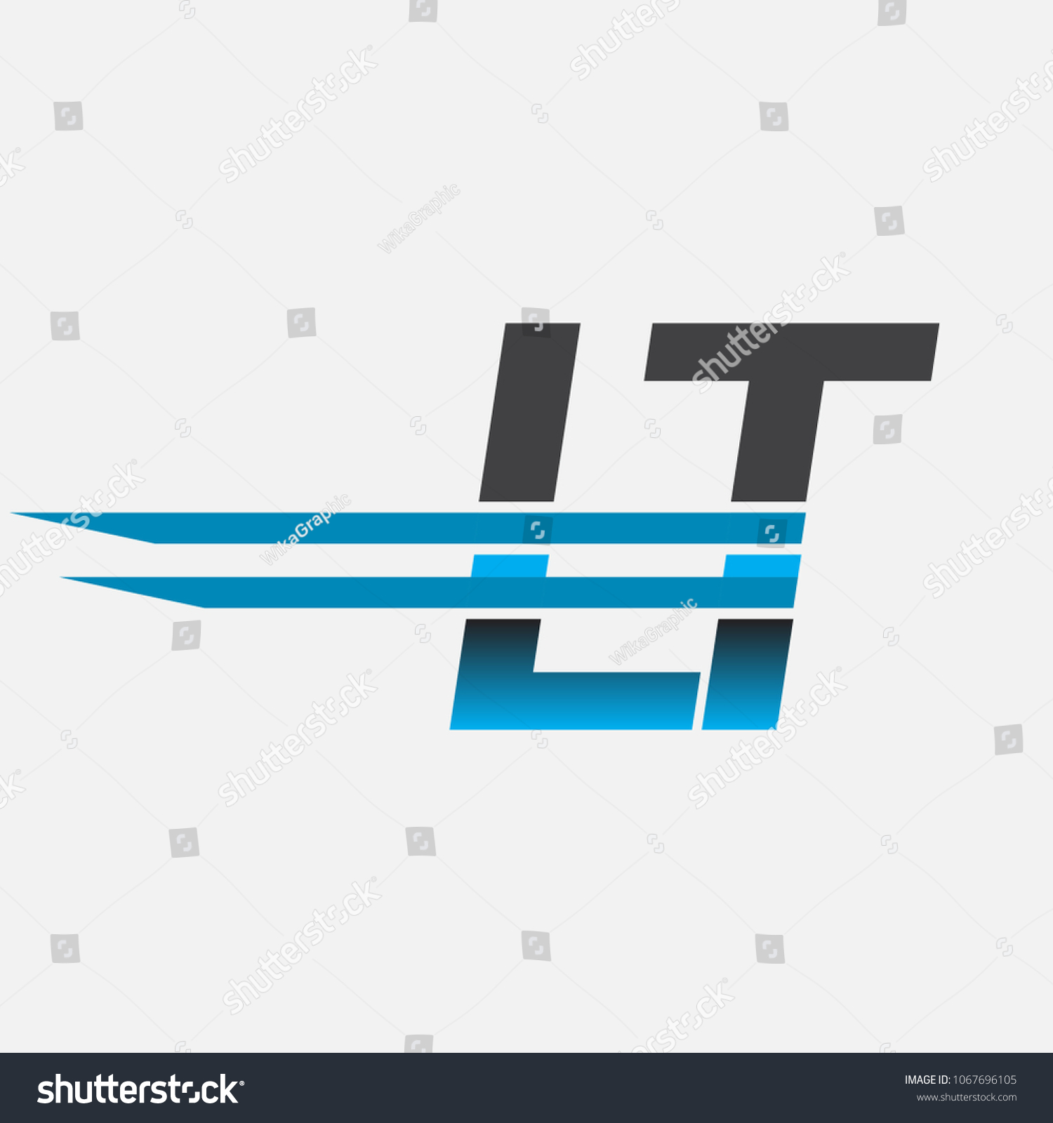 Lt Initial Logo Company Name Colored Stock Vector (Royalty Free ...