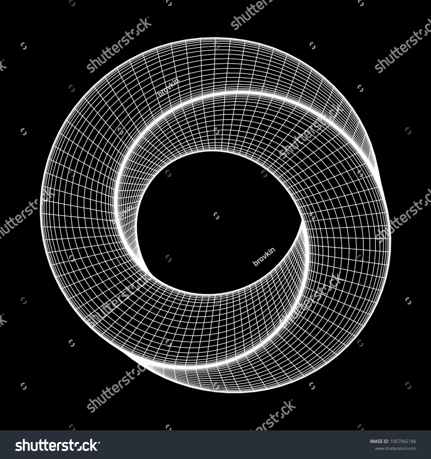 Mobius Strip Ring Sacred Geometry Spatial Stock Vector (Royalty Free ...