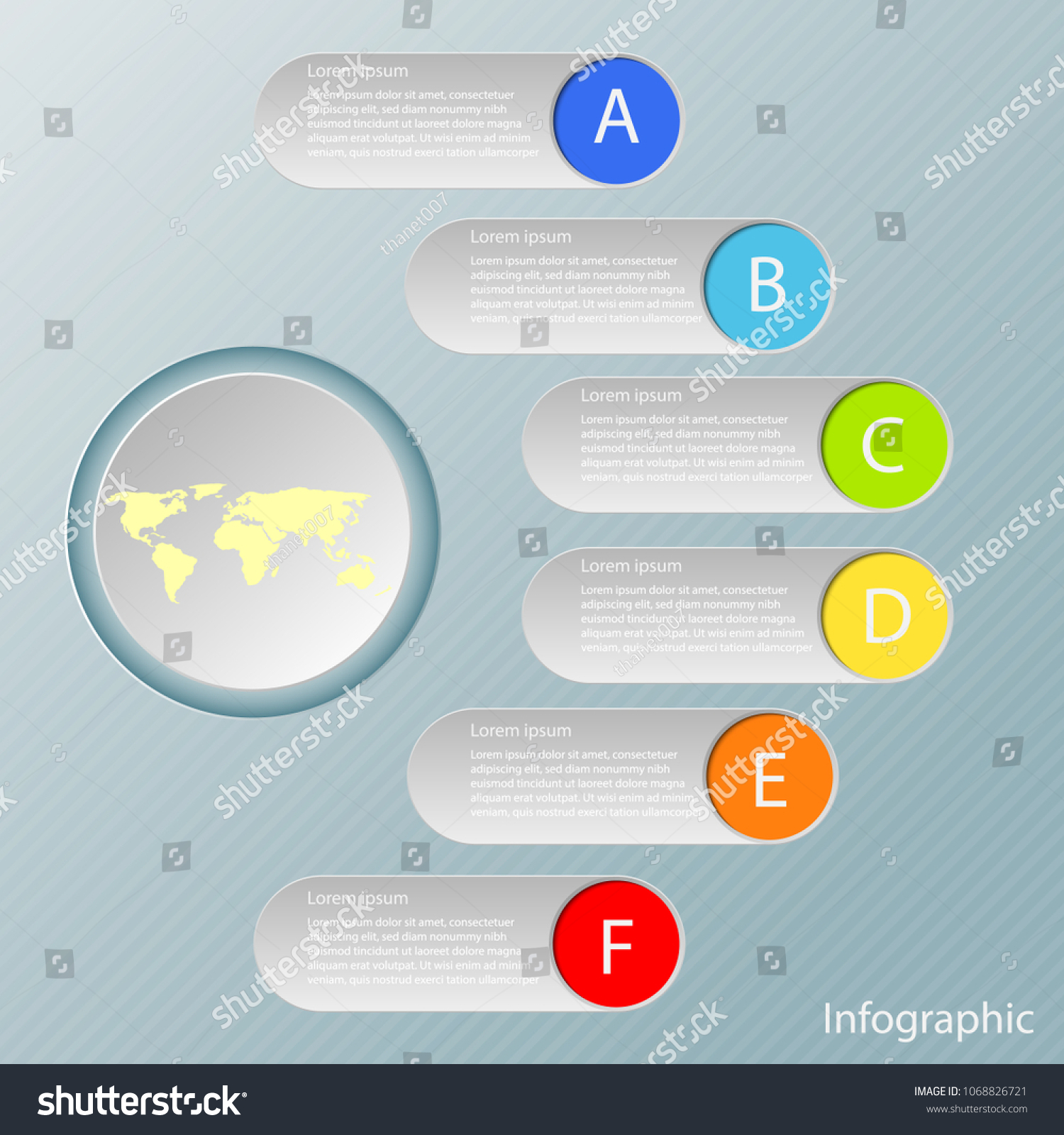 Business Creative Process Chart Elements Diagram Stock Vector (Royalty ...