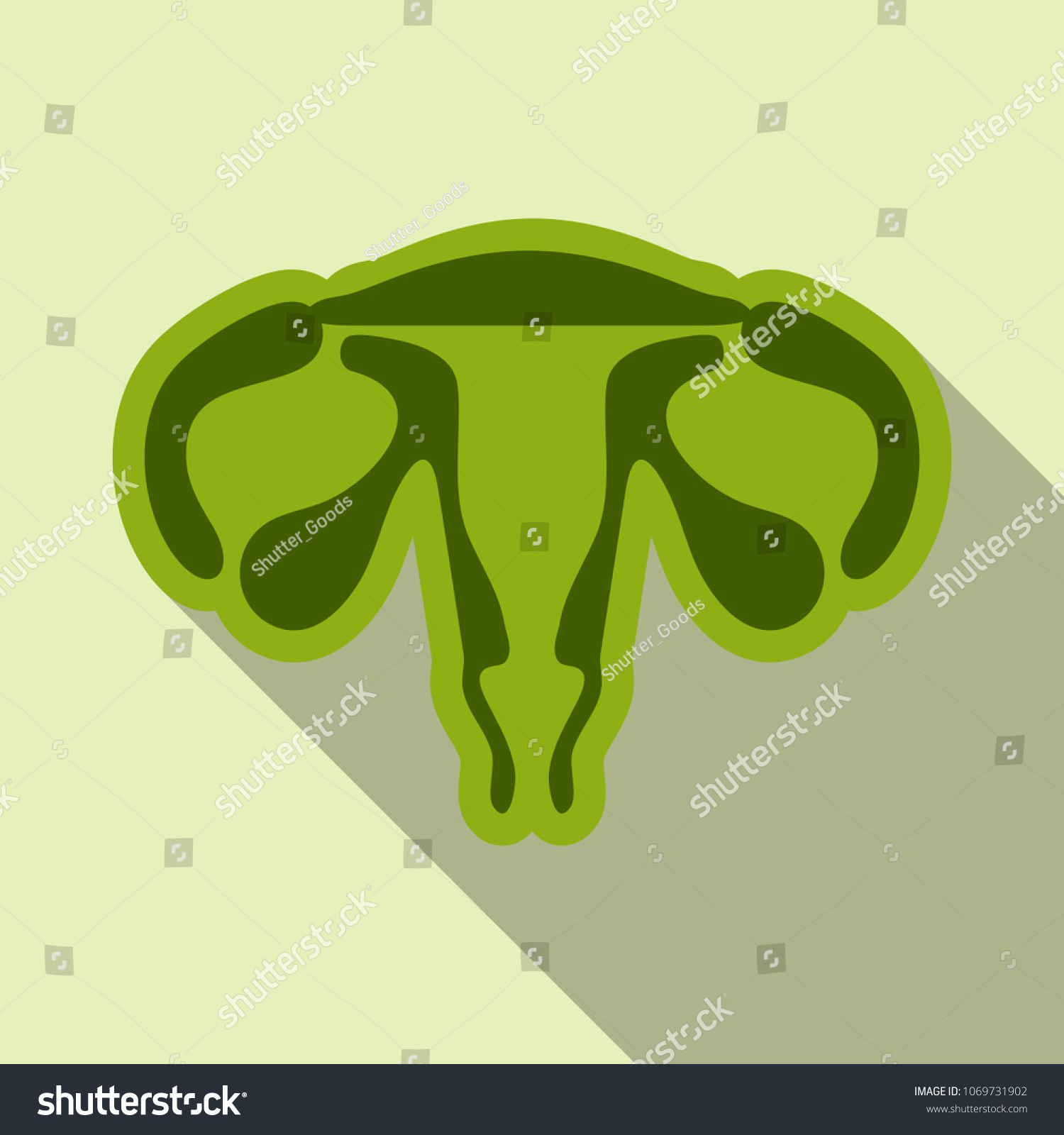 Illustration Female Reproductive System Human Anatomy Stock Vector Royalty Free 1069731902 0943