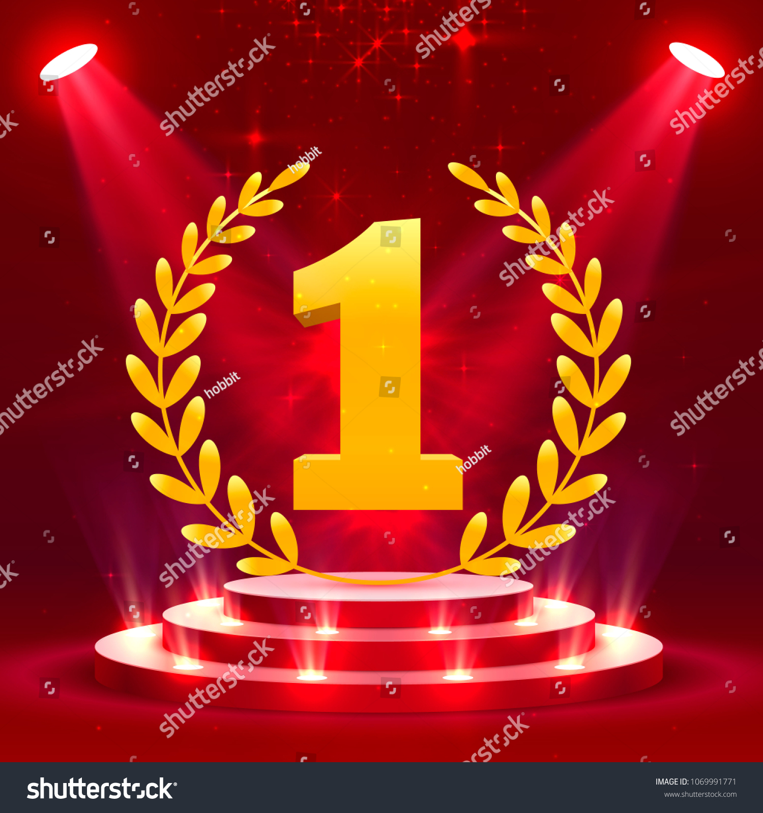 First Stage Podium Lighting Stage Podium Stock Vector (Royalty Free ...