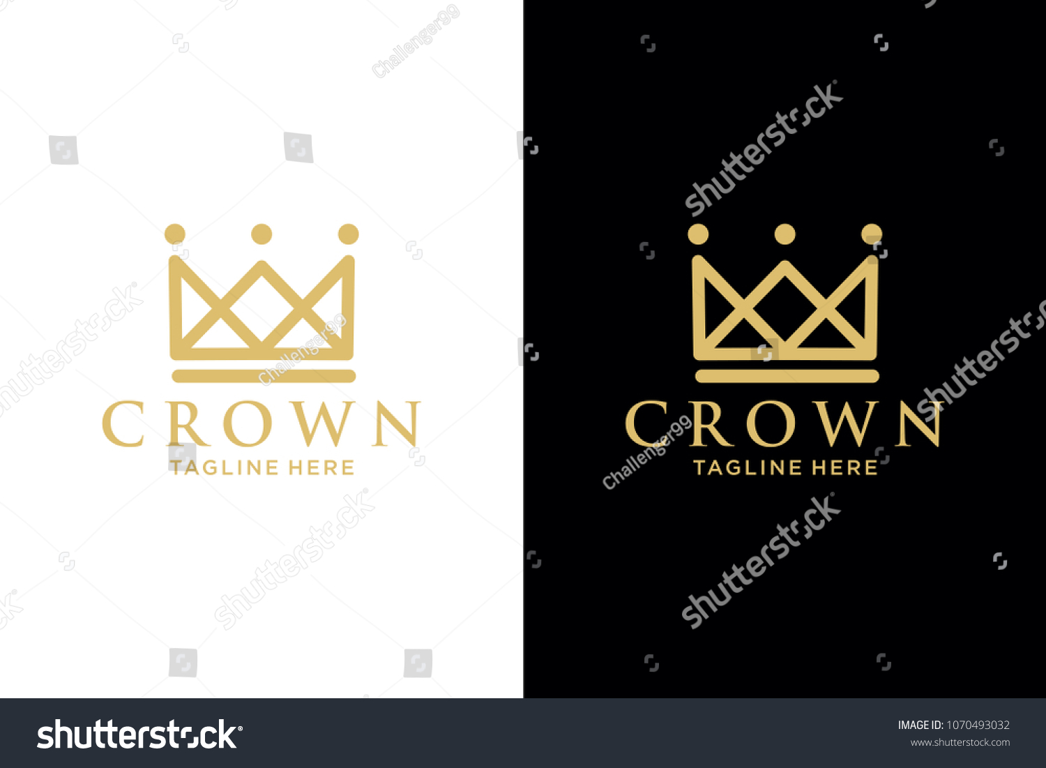 Geometric Vintage Creative Crown Abstract Logo Stock Vector (Royalty ...