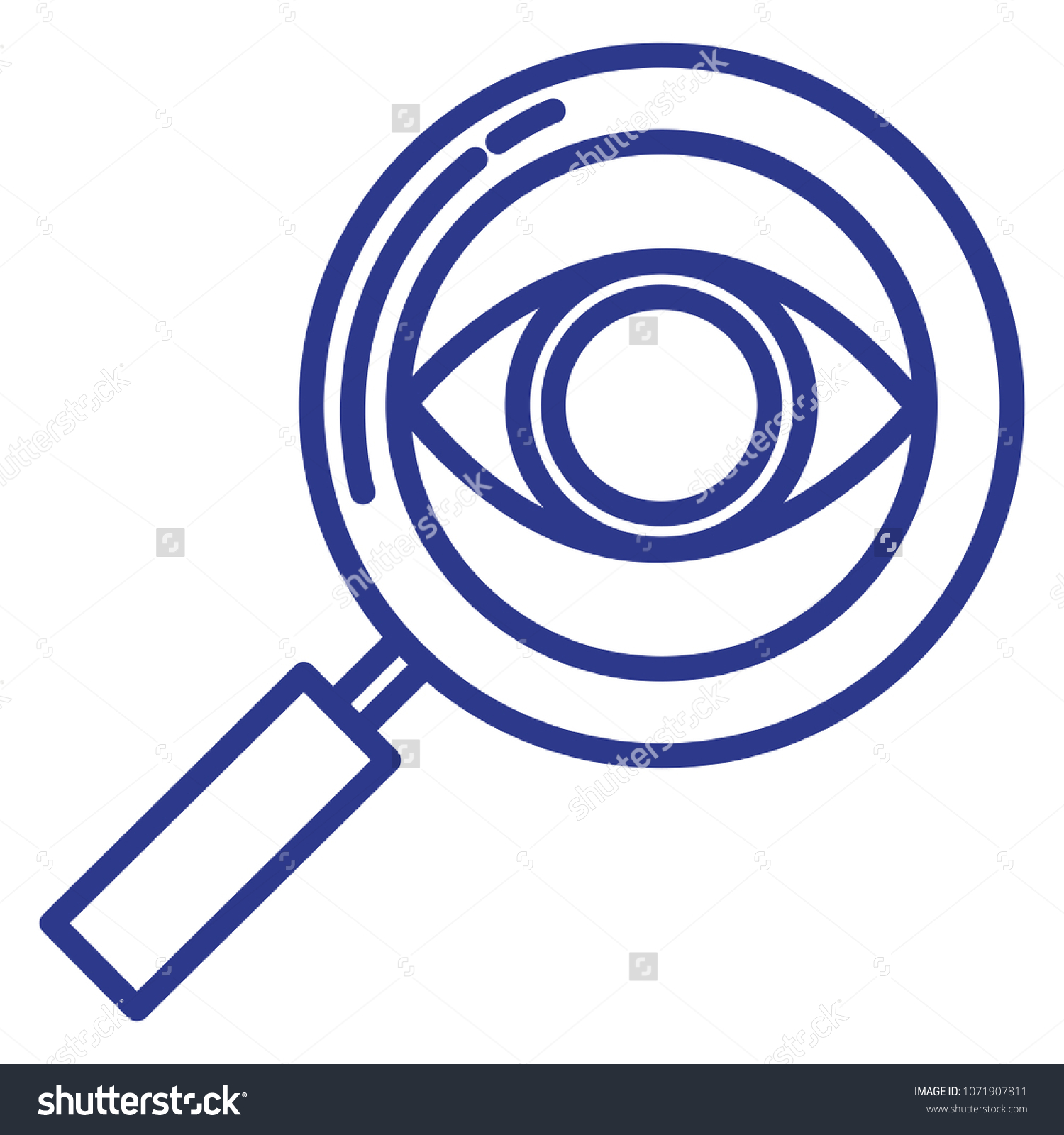 Magnifying Glass Human Eye Stock Vector Royalty Free 1071907811 Shutterstock 9495