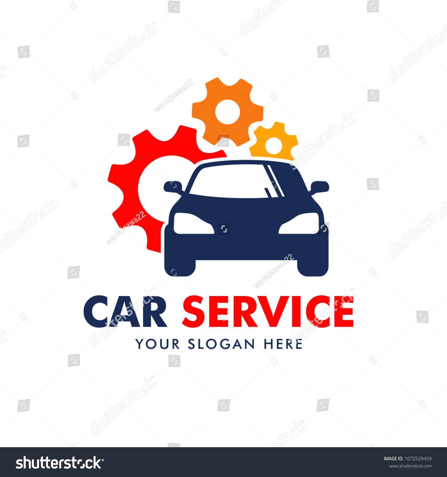 Car Service Logo Design Vector Stock Vector (royalty Free) 1072529459 