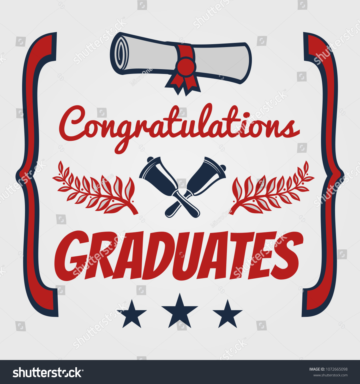 Graduate Banner Poster Design Congratulation Card Stock Vector (Royalty ...