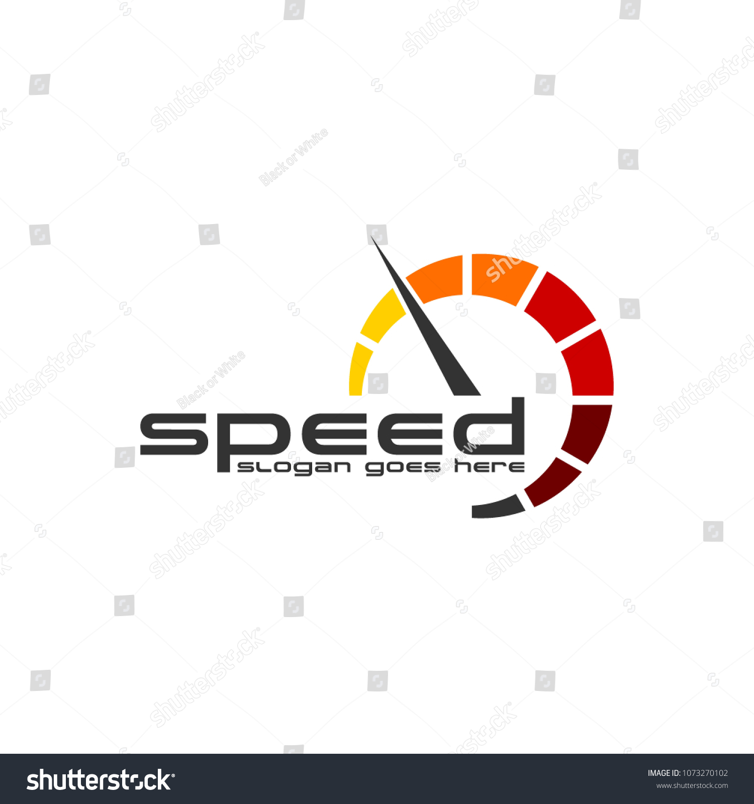 Speed Logo Design Vector Stock Vector (Royalty Free) 1073270102 ...