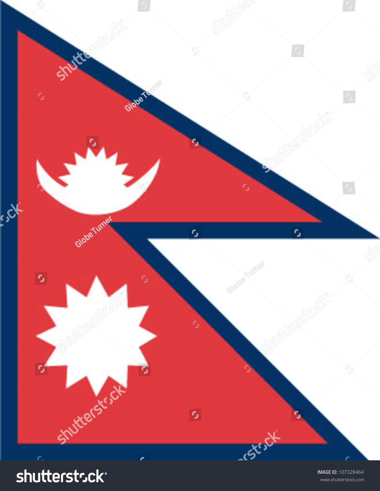 Nepal Flag Stock Vector (Royalty Free) 107328464 | Shutterstock