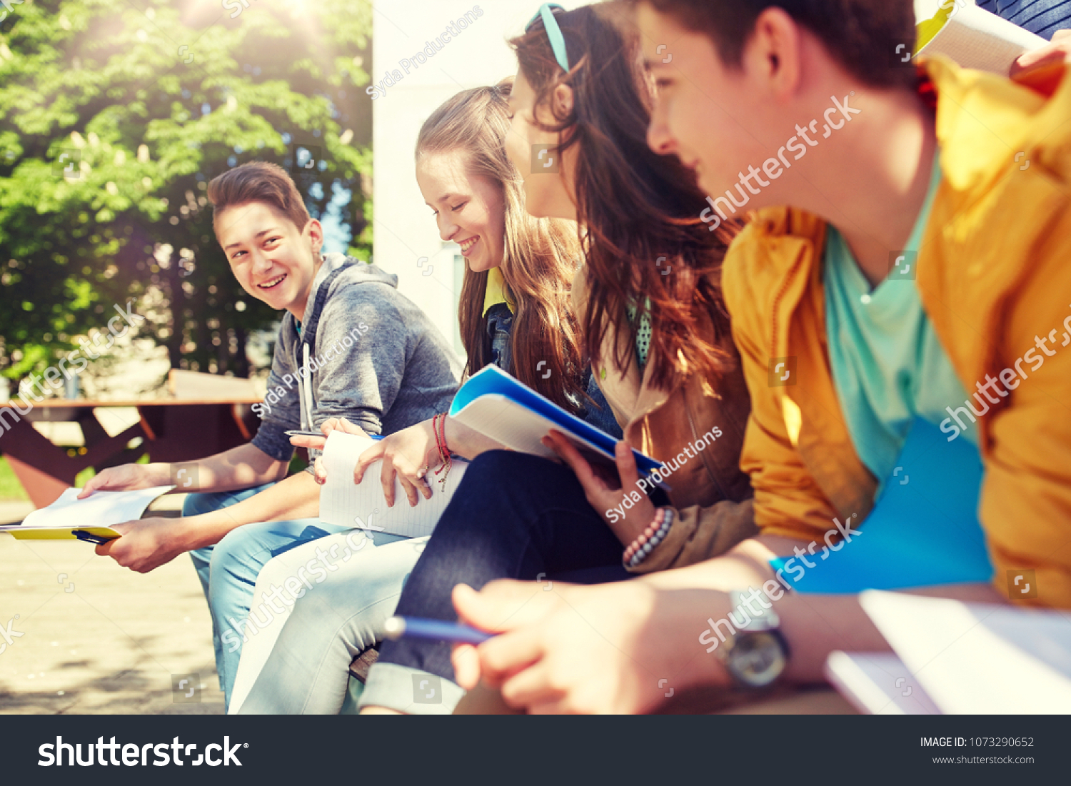 Education High School People Concept Group Stock Photo 1073290652 ...