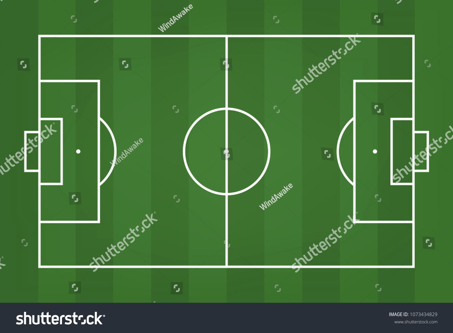 Football Field Soccer Field Background Vector Stock Vector (Royalty ...