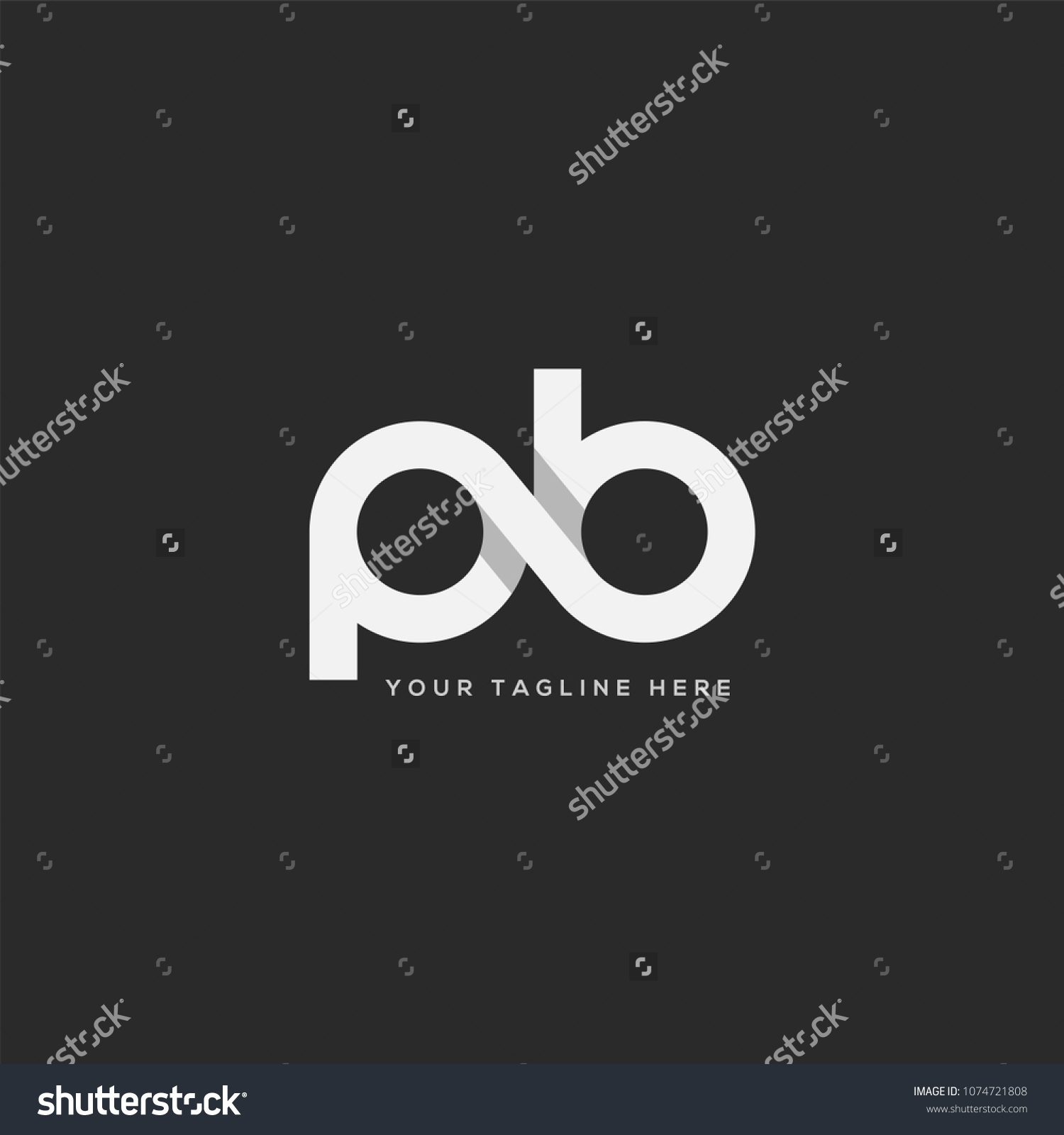 Letters P B P B Company Stock Vector (Royalty Free) 1074721808 ...