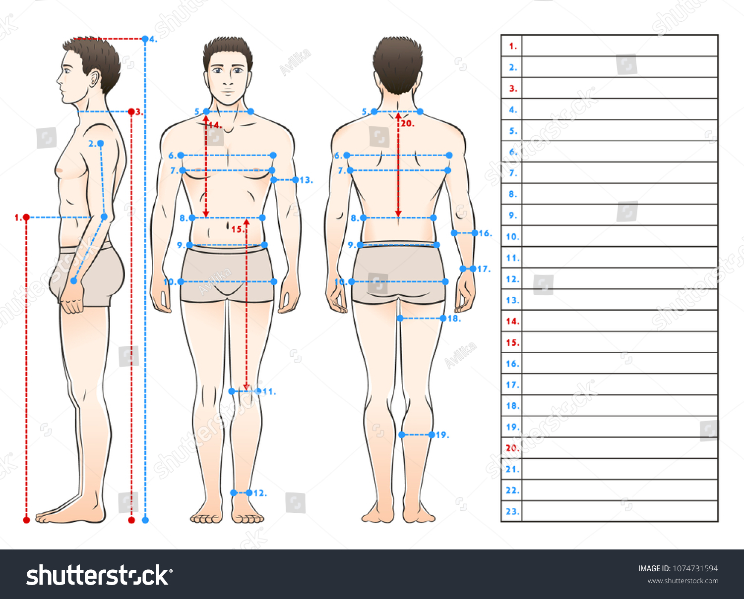 Male Inspection Full body Table