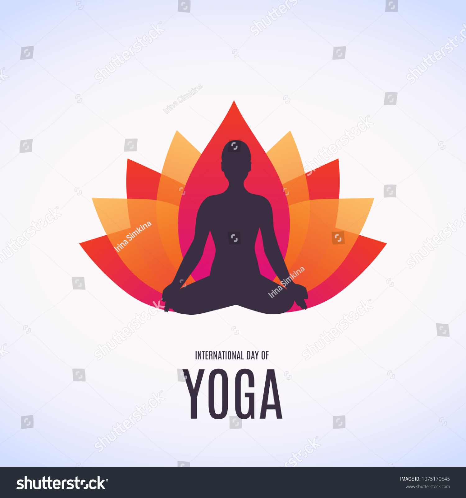 Silhouette Woman Doing Asana International Yoga Stock Vector (Royalty ...