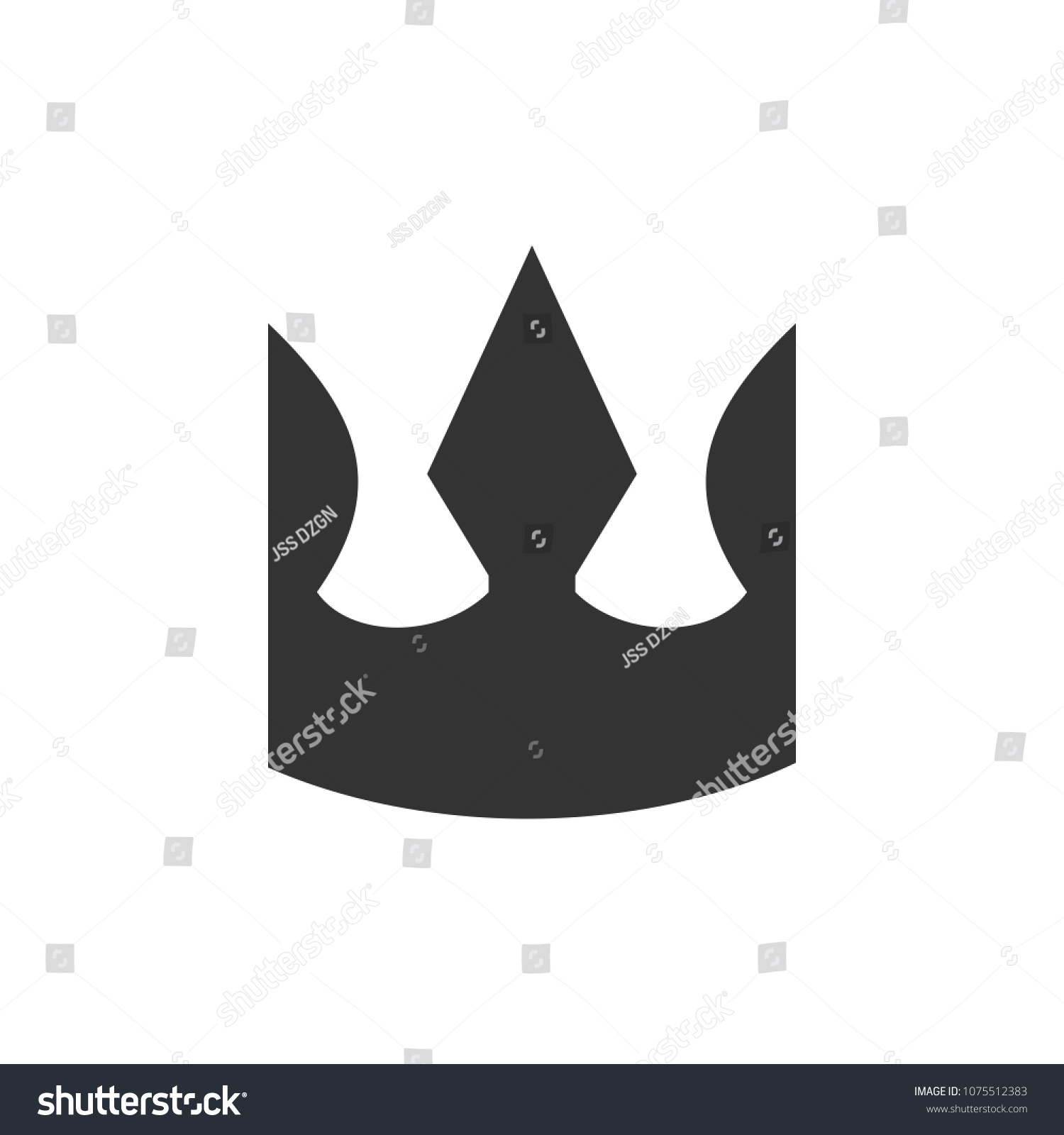 Crown Symbol King Icon Empire Logo Stock Vector (Royalty Free ...