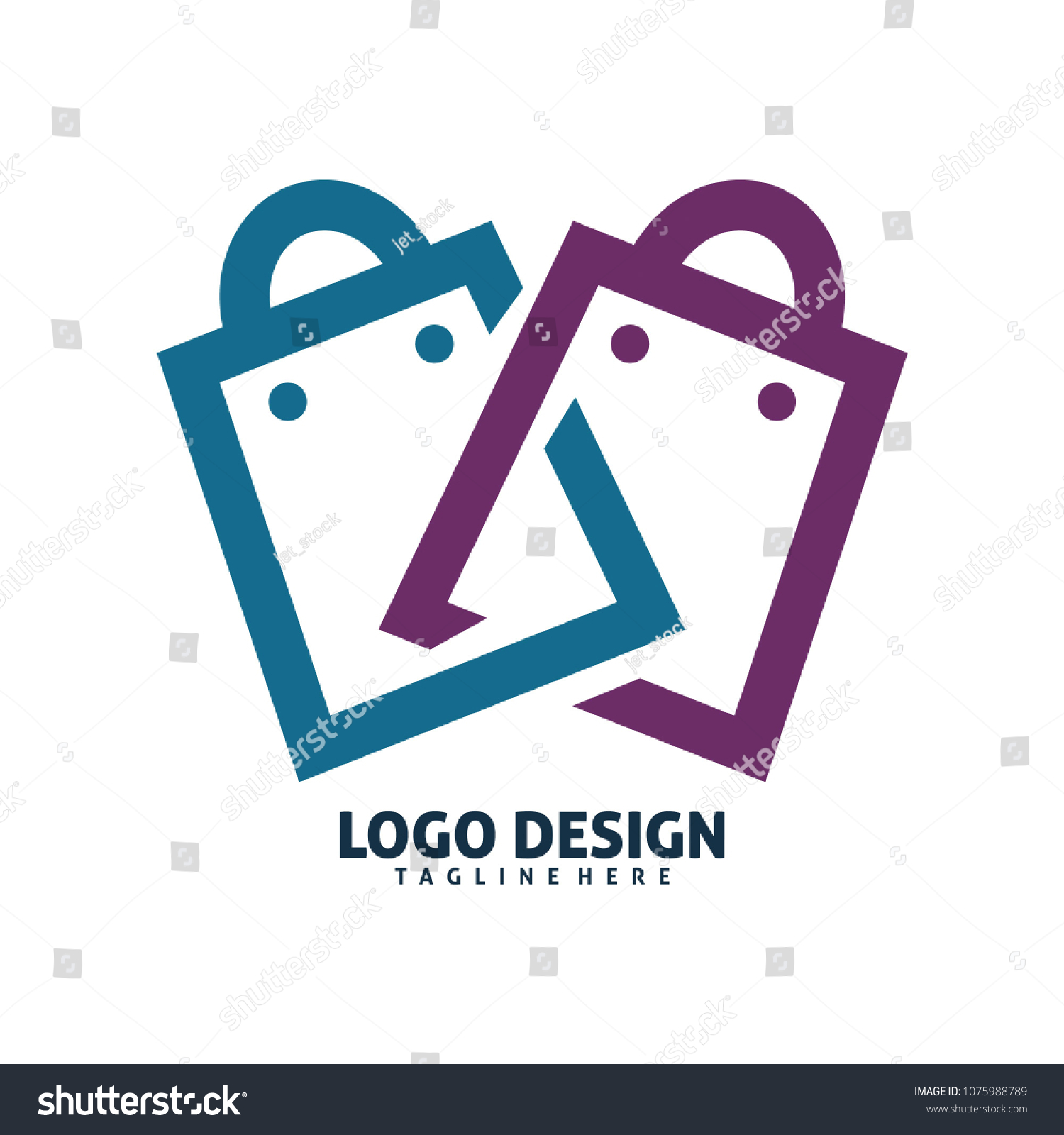 Infinity Shop Logo Stock Vector (Royalty Free) 1075988789 | Shutterstock