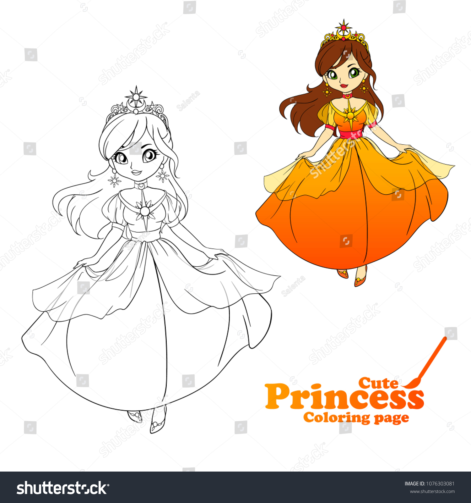 Принцесса рисунок Глория