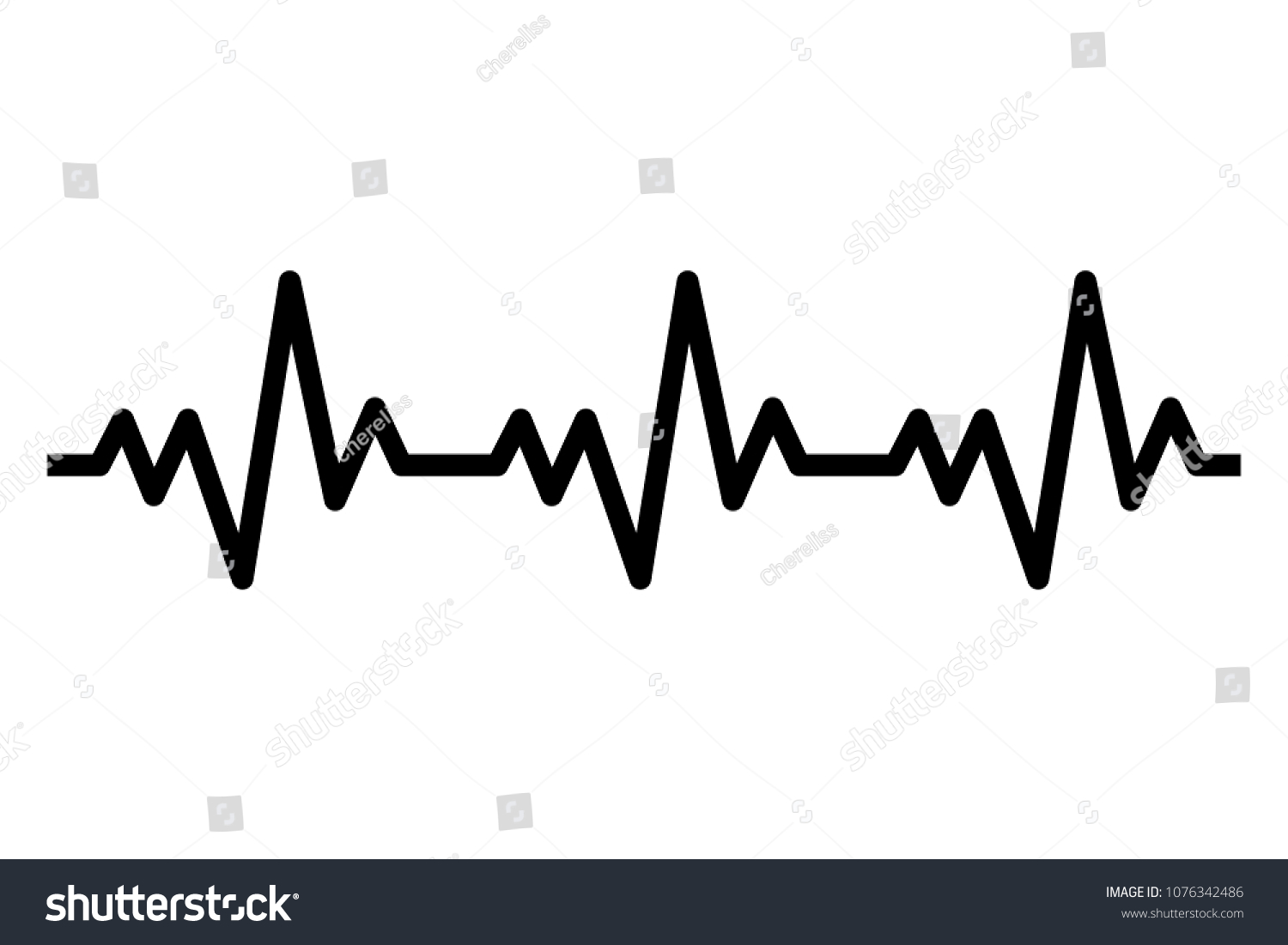 Heartbeat Line Icon Heart Rhytm Ecg Stock Vector (Royalty Free ...