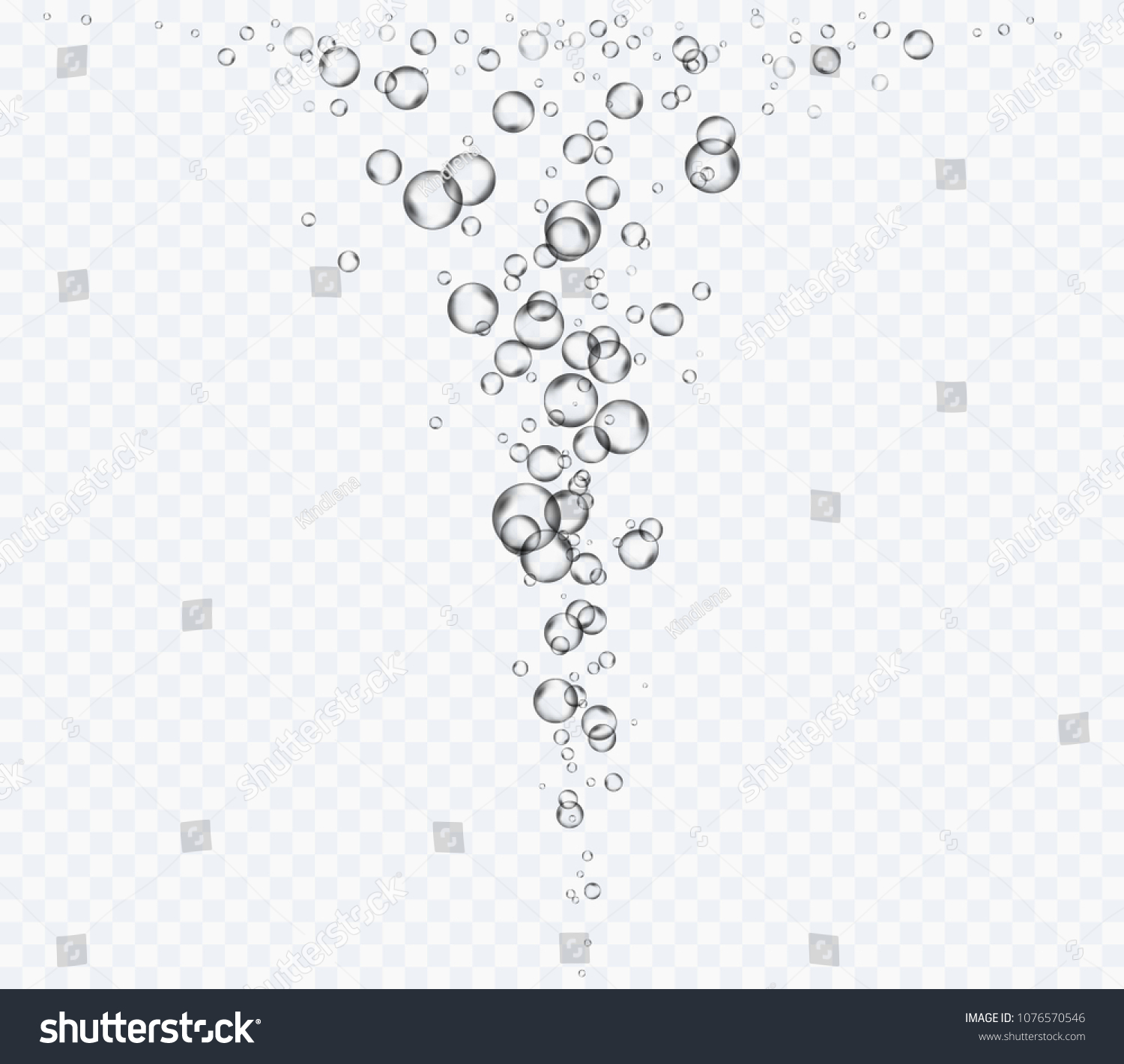 Bubbles Underwater Texture Isolated On Transparent Stock Vector ...