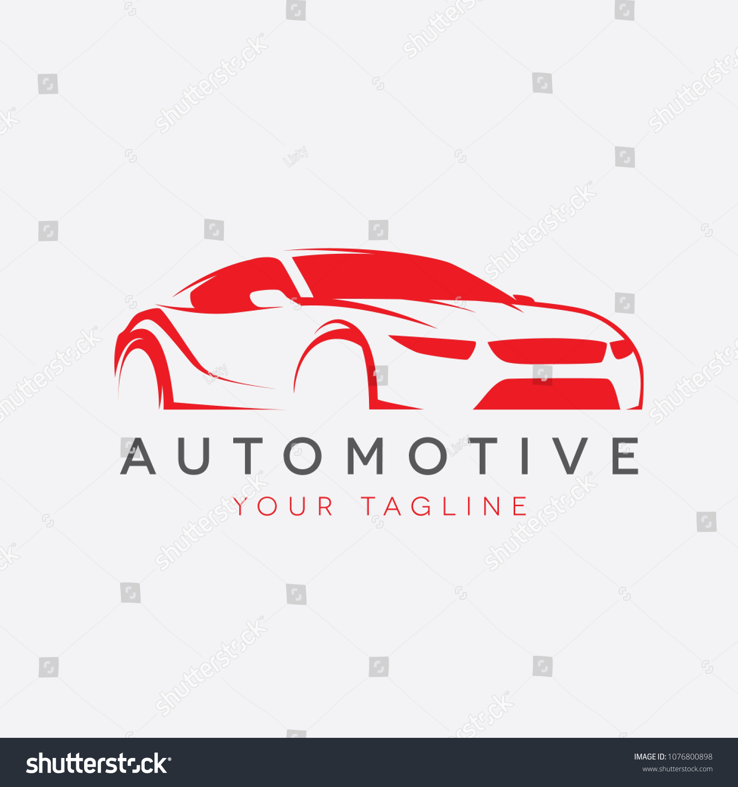 Outline Future Car Your Project Stock Vector (royalty Free) 1076800898 