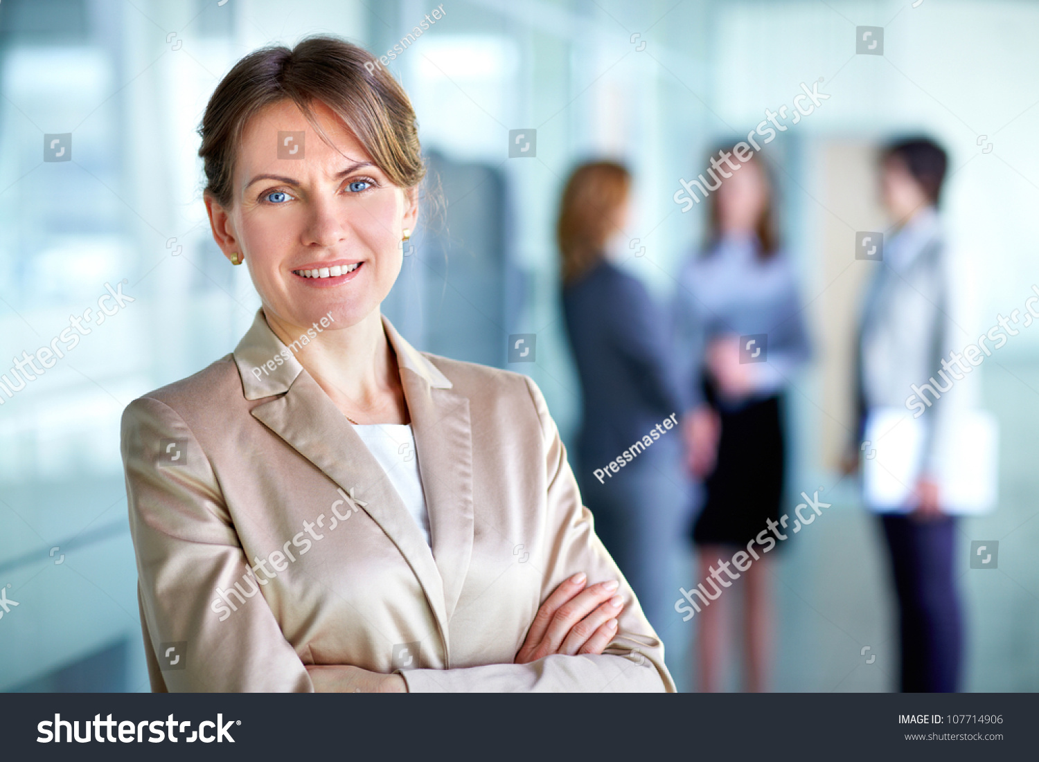 Portrait Business Woman On Good Working Stock Photo 107714906 ...