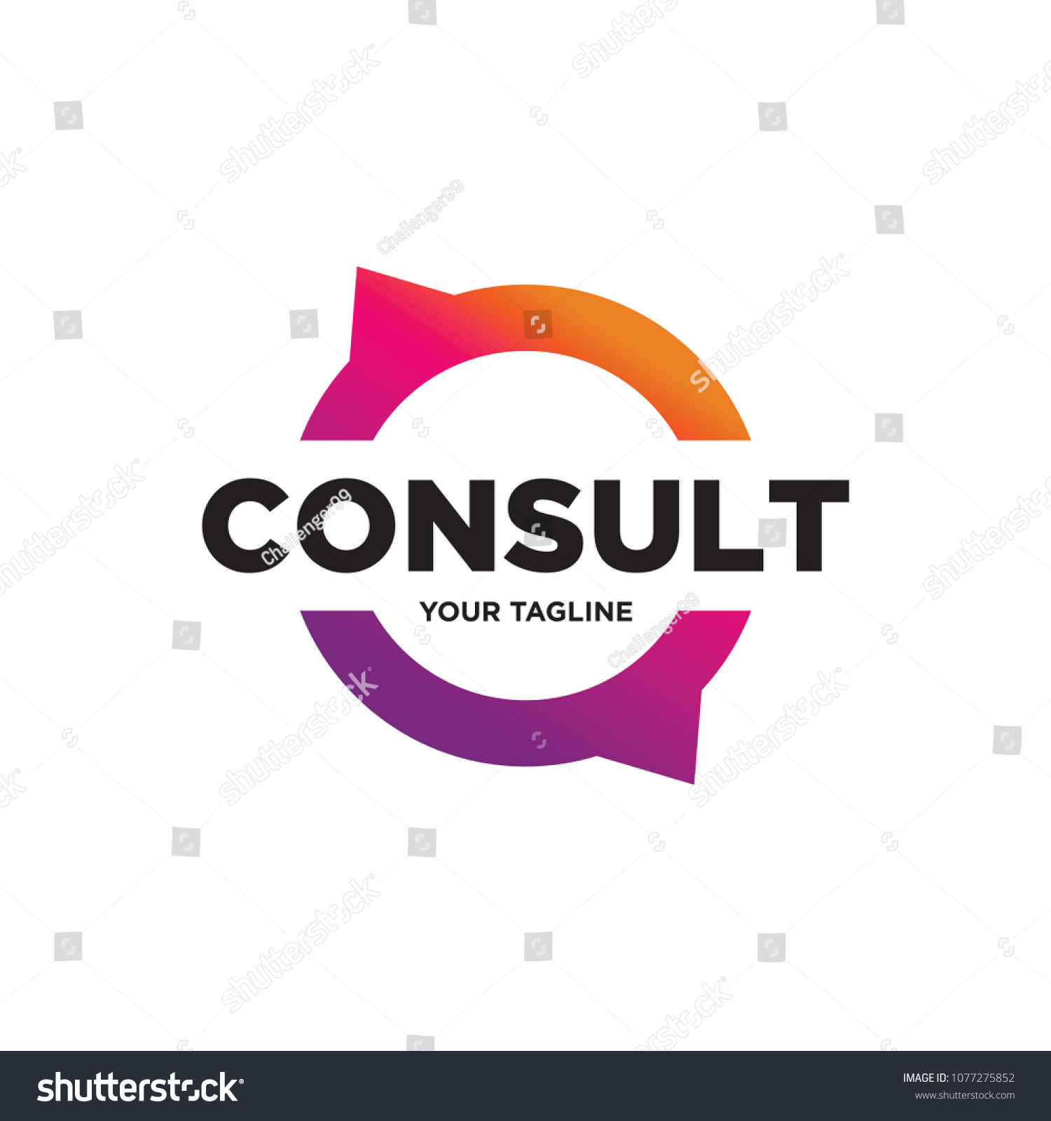 Consulting Logo Design Consult Logo Technology Stock Vector (Royalty ...