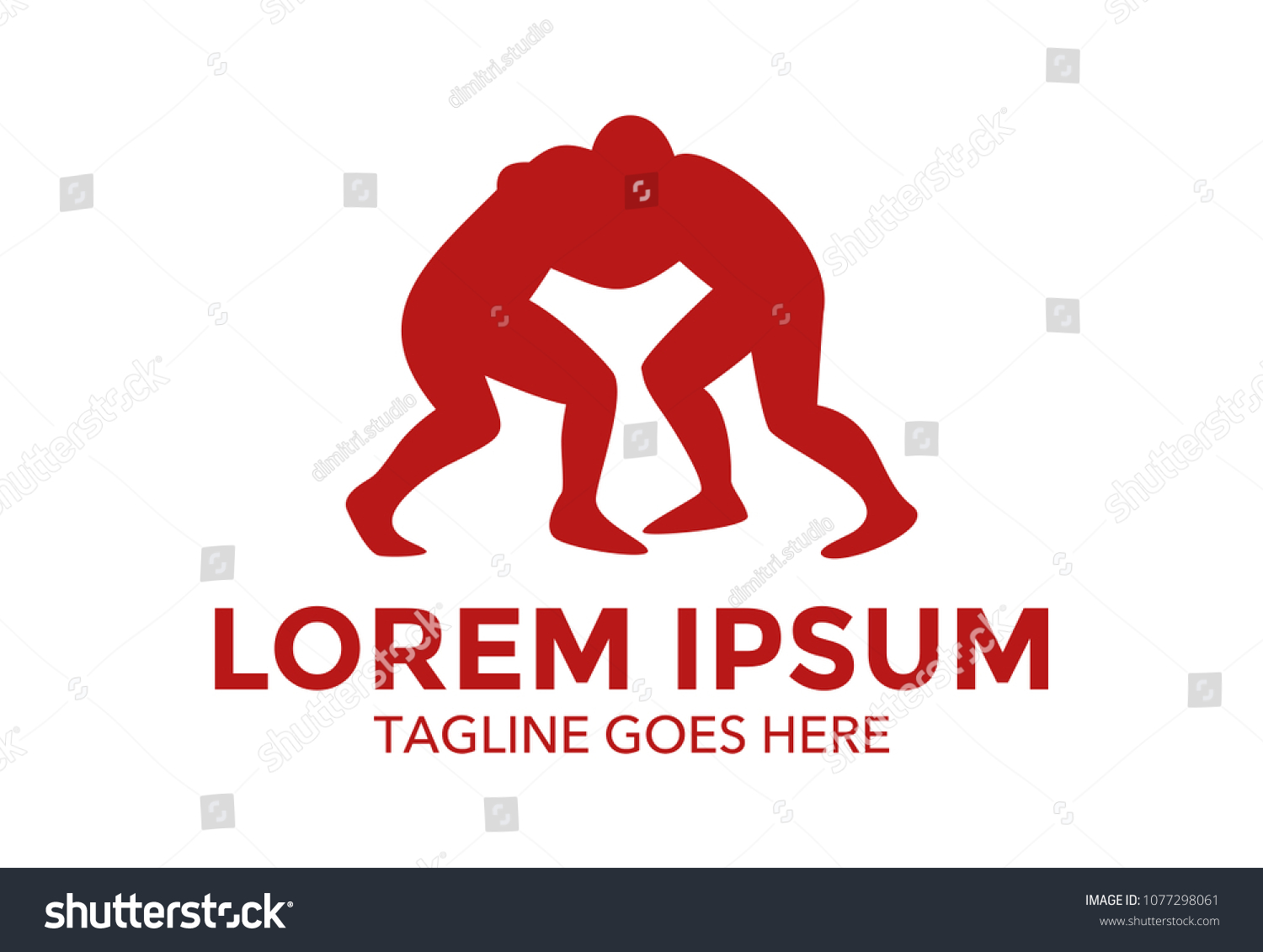 Wrestling Logo Vector Illustration Stock Vector (Royalty Free ...