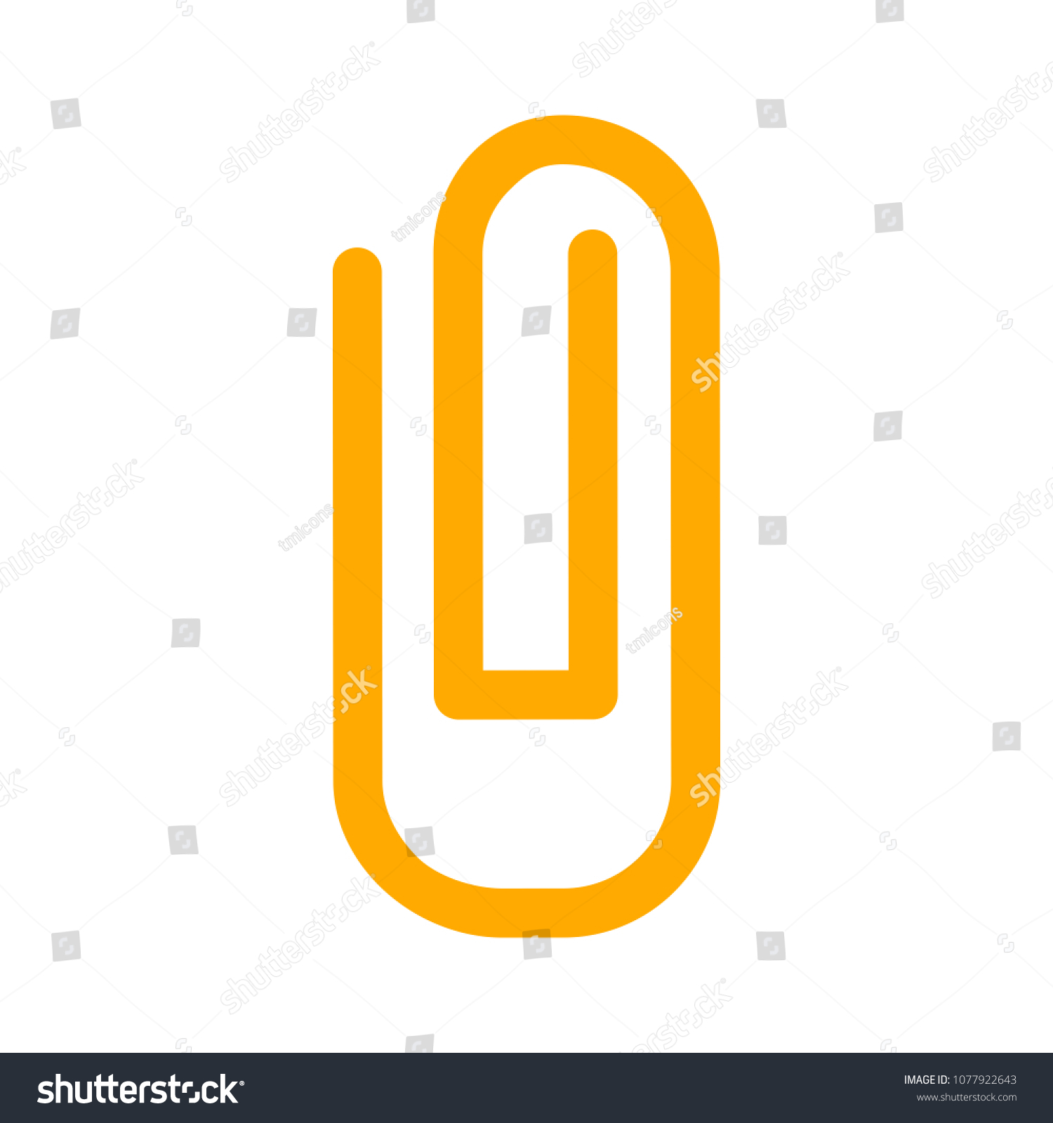 Paper Clip Attachment Icon Email Attachment Stock Vector (Royalty Free ...