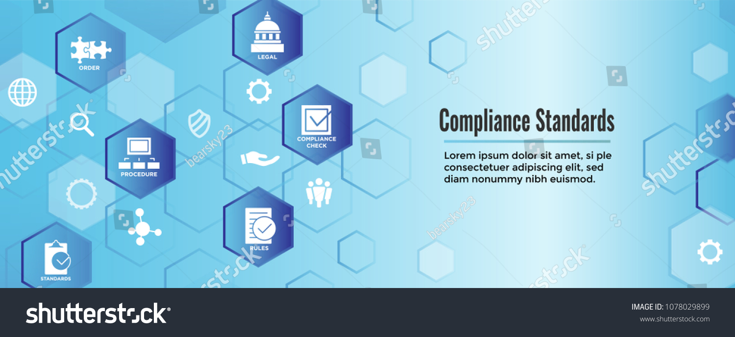 Compliance Web Banner Icon Set That Stock Vector Royalty Free 1078029899 Shutterstock