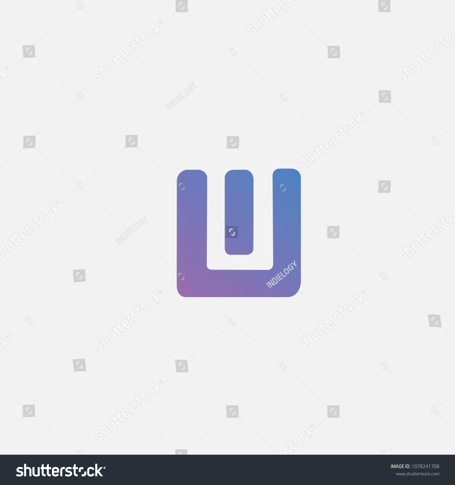 Uu Letter Logo U U Monogram Stock Vector (royalty Free) 1078241708 