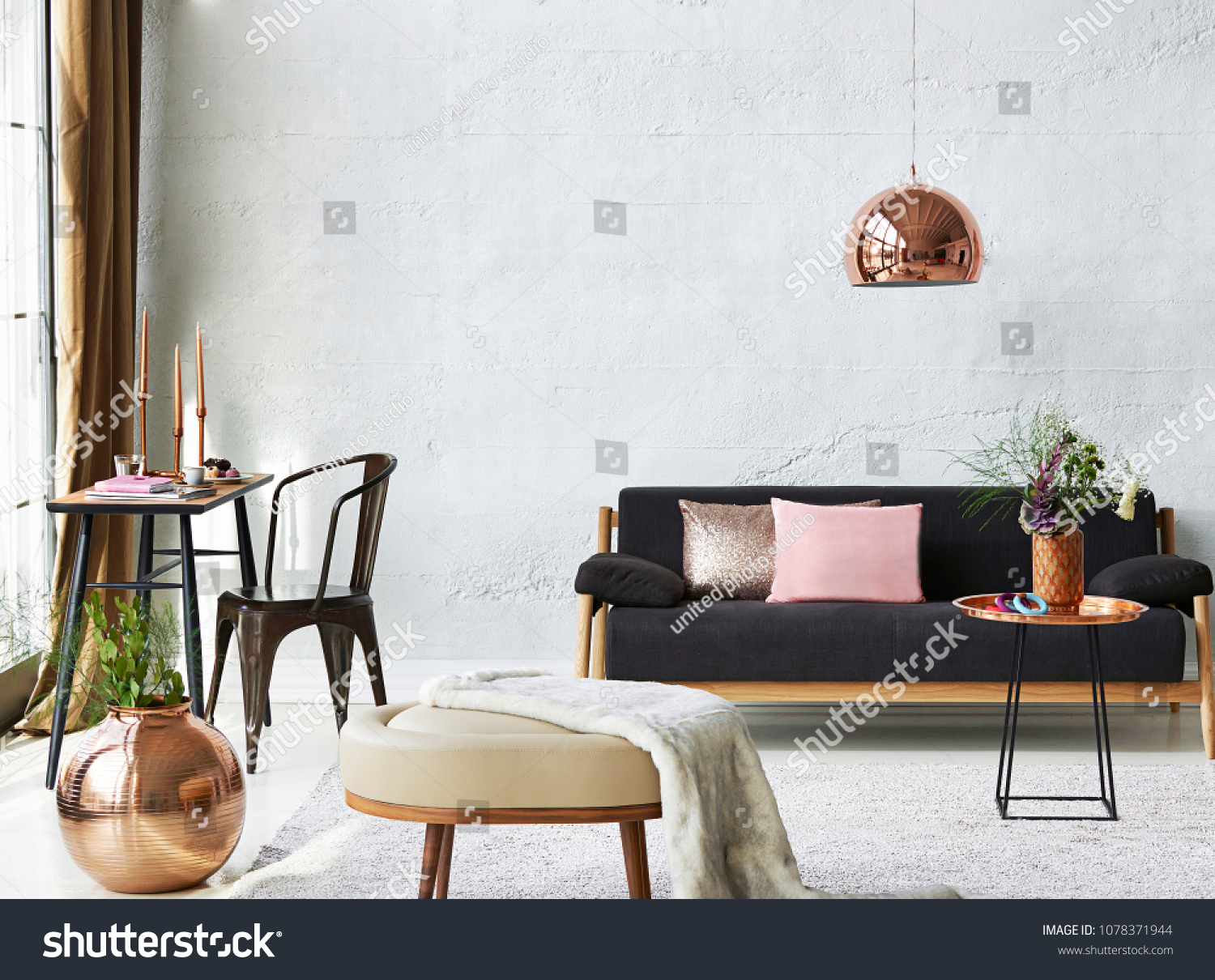 Living Room Room Concept Furniture Decoration Stock Photo 1078371944 ...