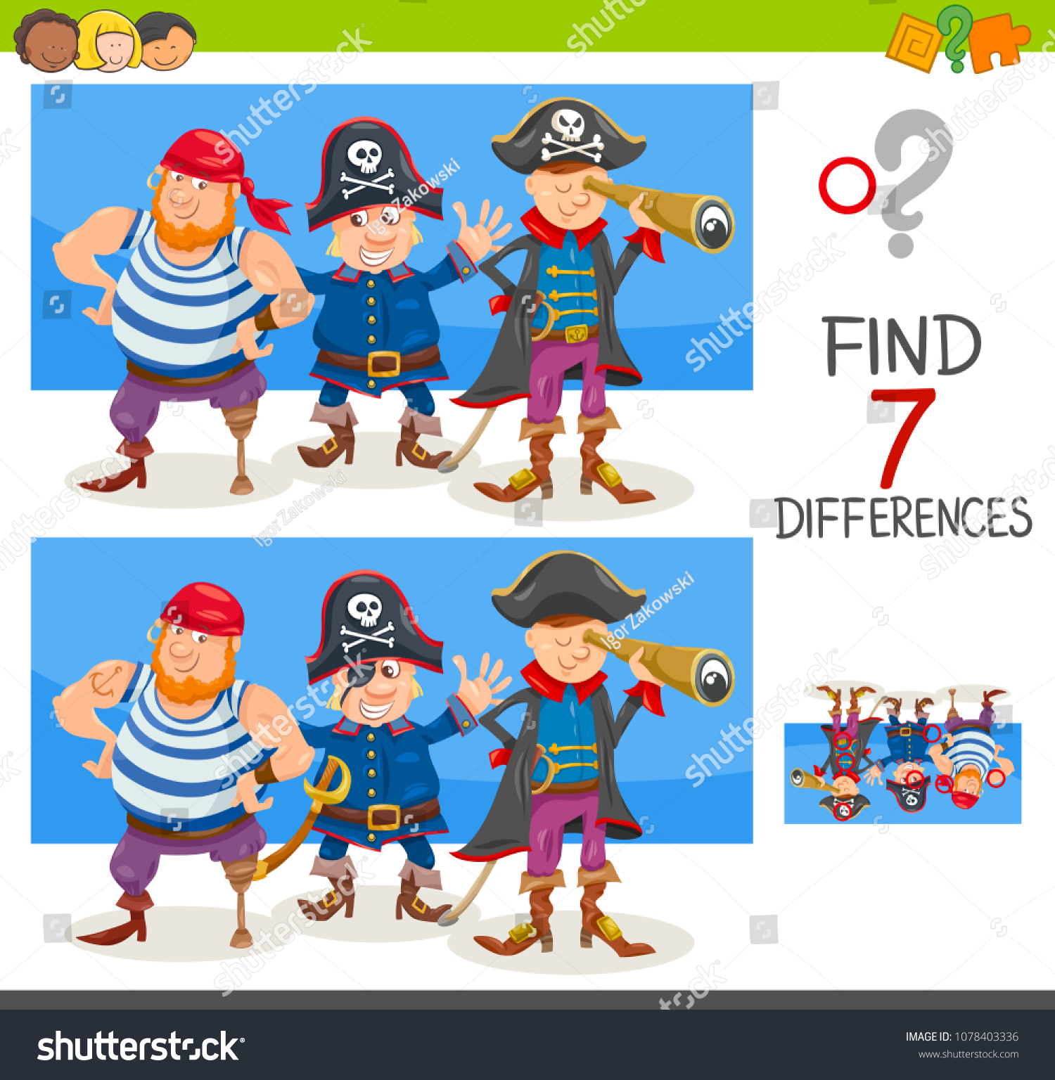 Найди отличия пираты