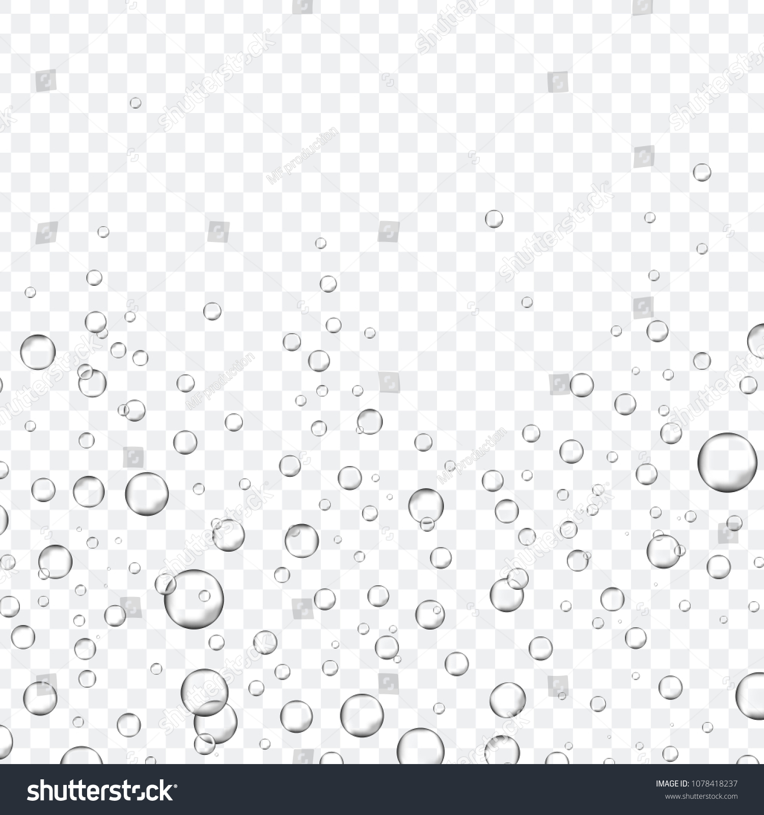 Air Bubbles Set Isolated On Transparent Stock Vector (Royalty Free ...