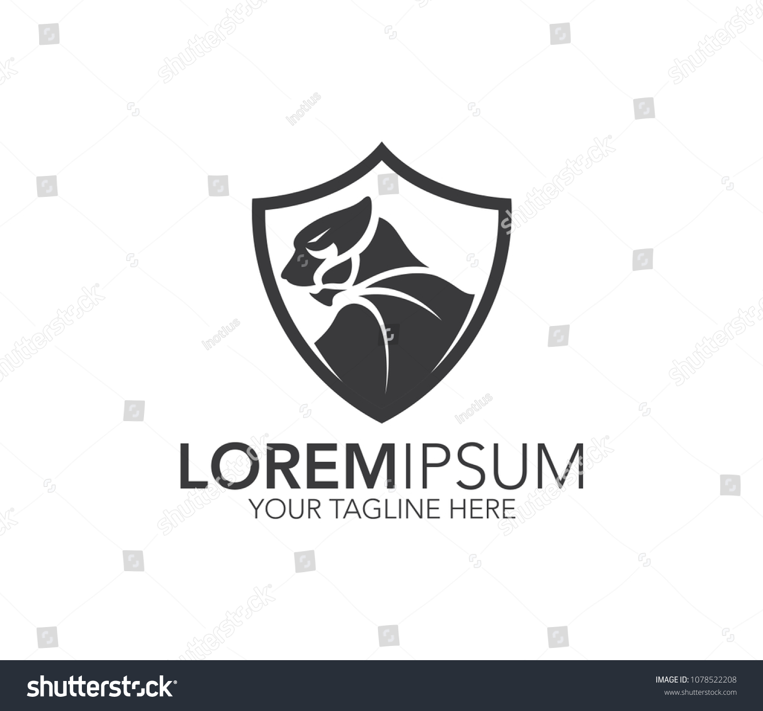 Panther On Shield Background Panther Icon Stock Vector (Royalty Free ...