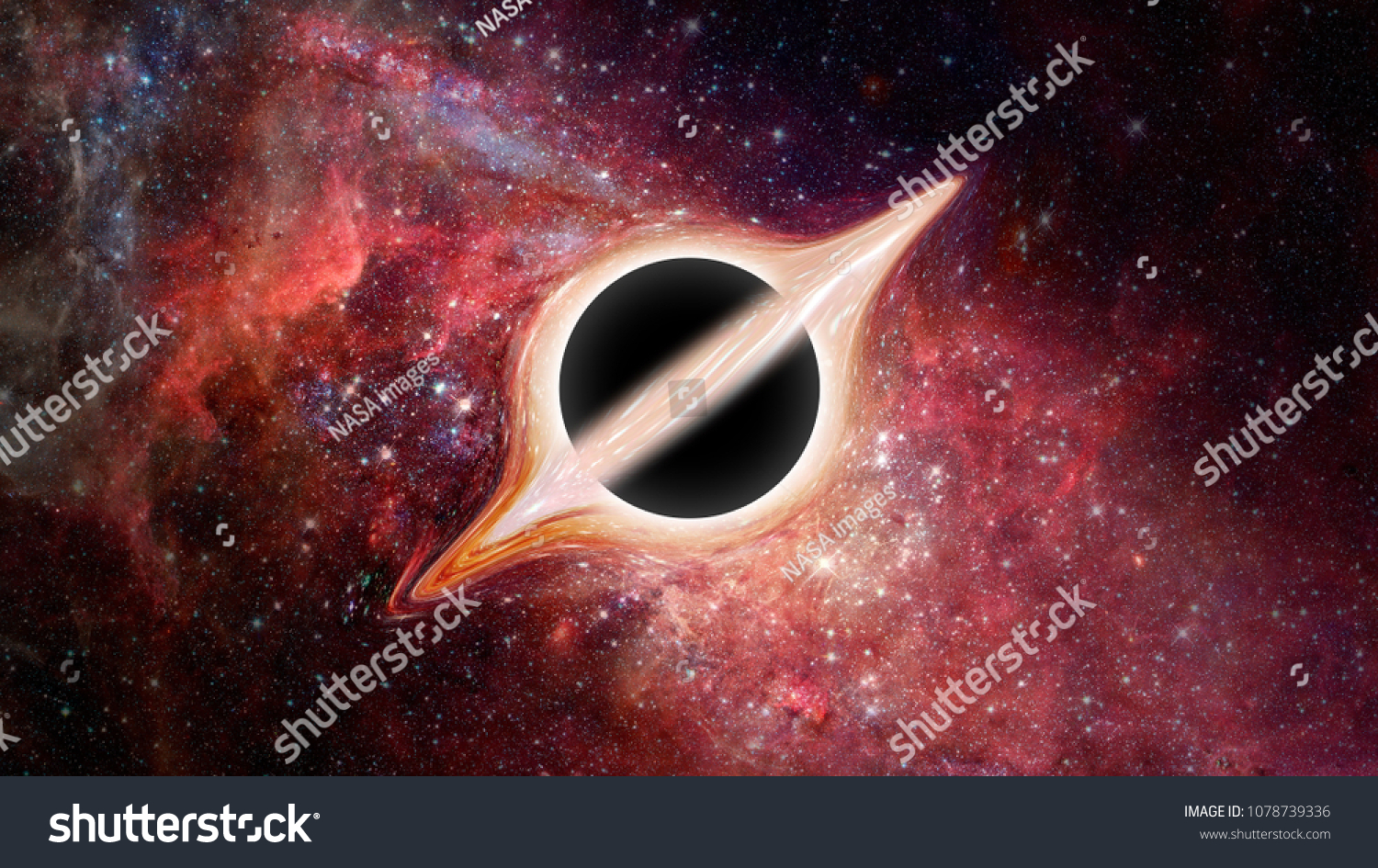 Black Hole Science Fiction Wallpaper Elements Stock Photo 1078739336 ...