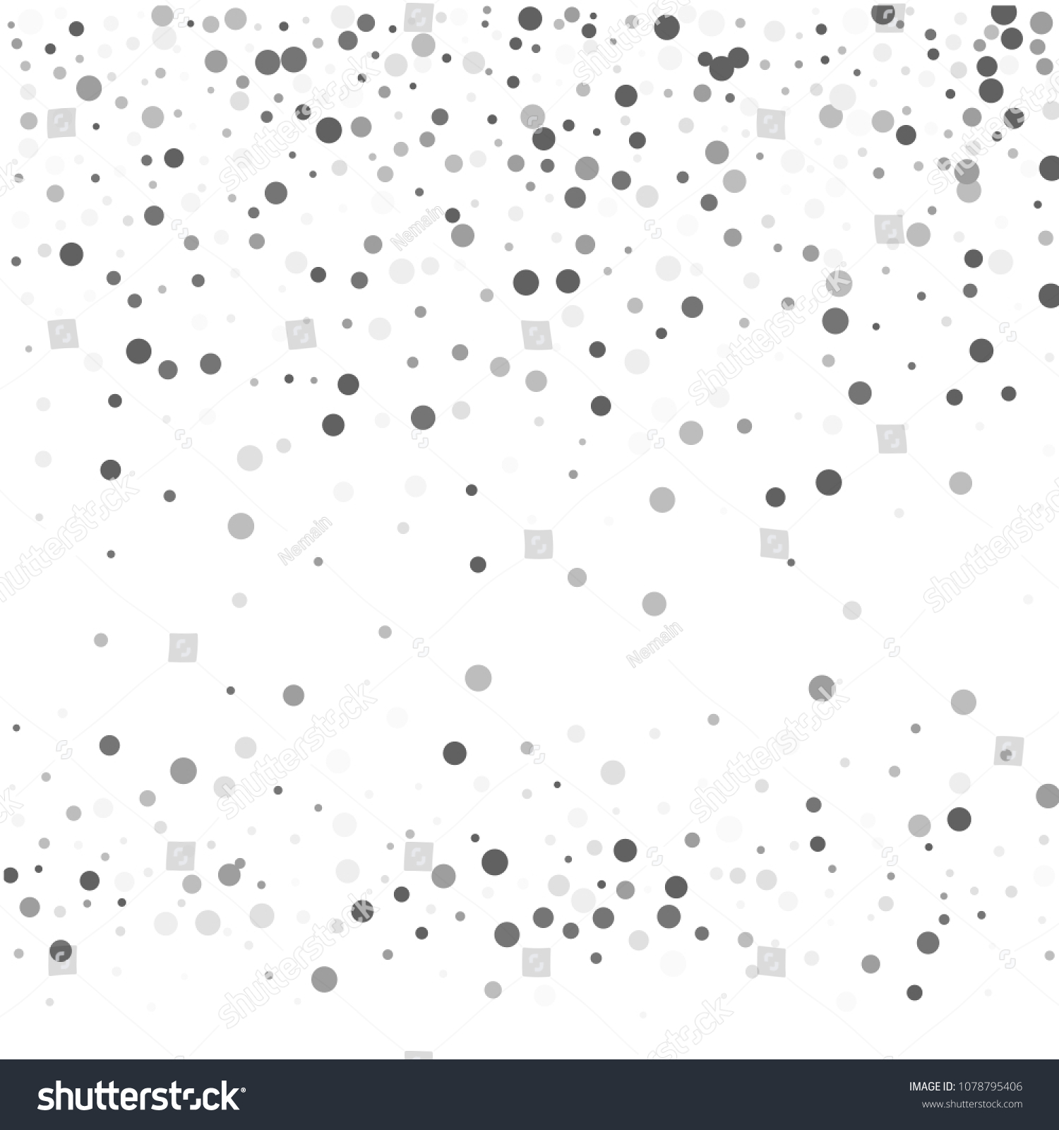 Vector Gray Confetti On Transparent Background Stock Vector (Royalty ...