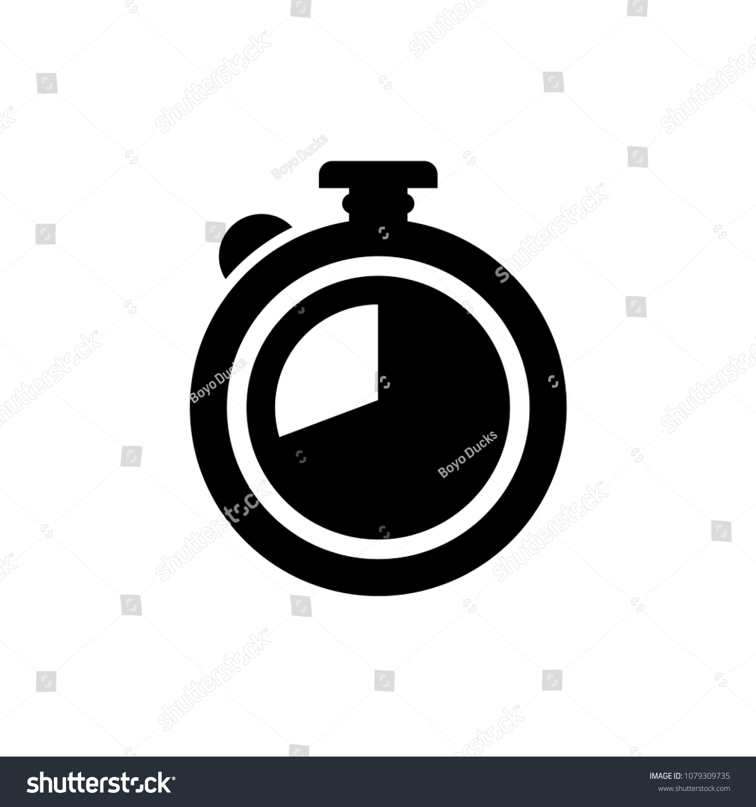 Timer Icon Football Templates Stock Vector (Royalty Free) 1079309735 ...