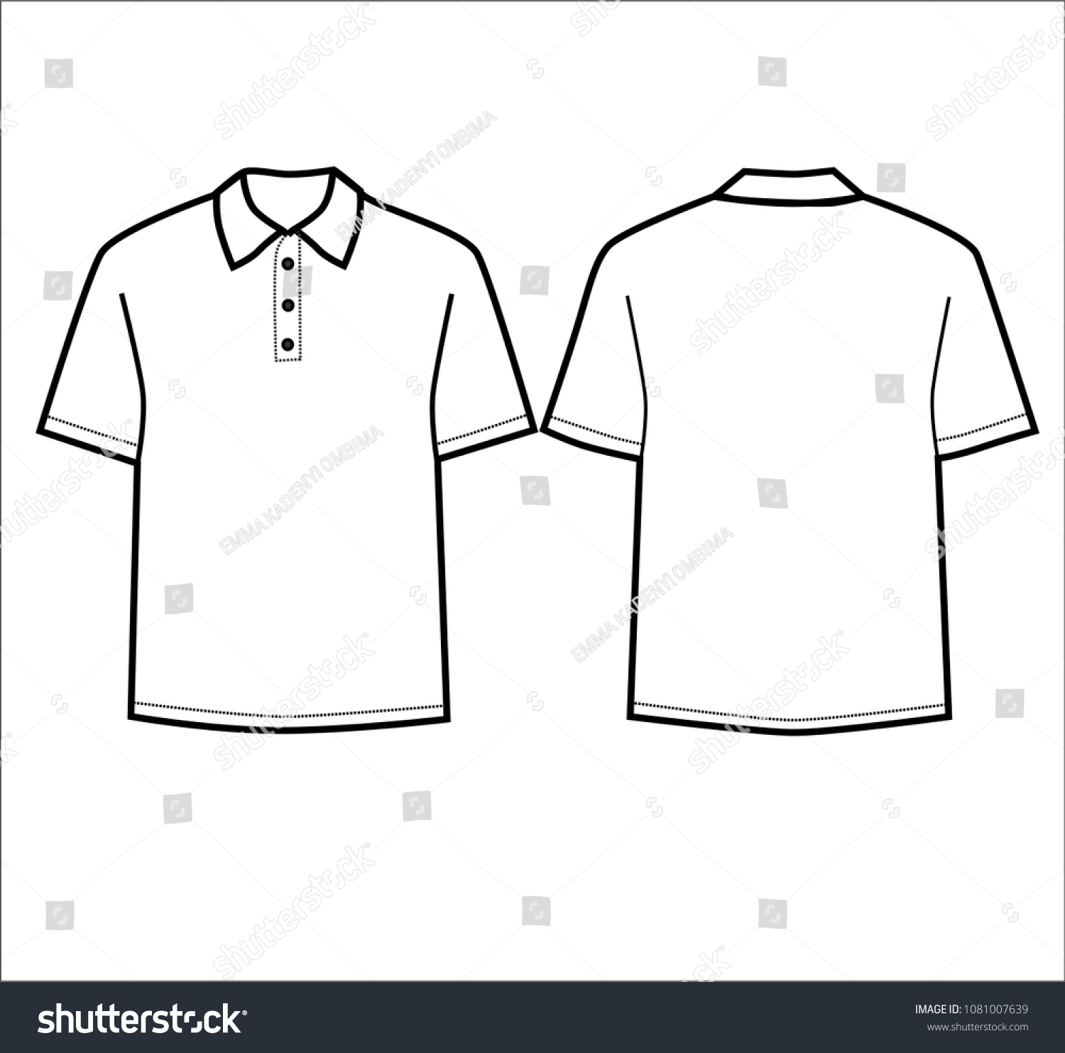 Polo Shirt Vector 1081007639 Stock Vector Polo Shirt Vector 1081007639