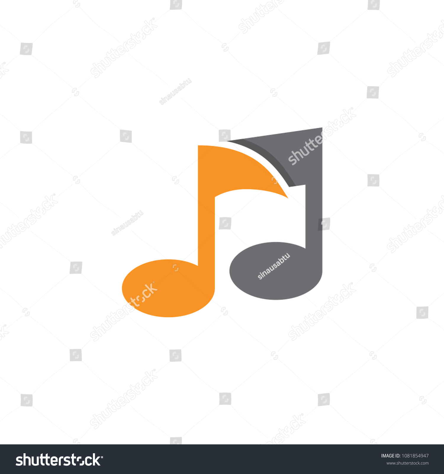 Key Note Music Icon Vector Stock Vector (Royalty Free) 1081854947 ...