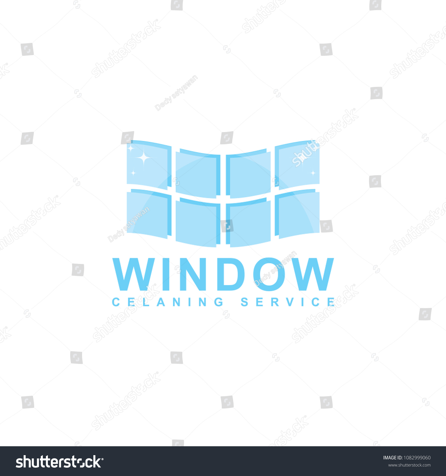 Window Cleaning Service Logo Design Windows Stock Vector (Royalty Free ...