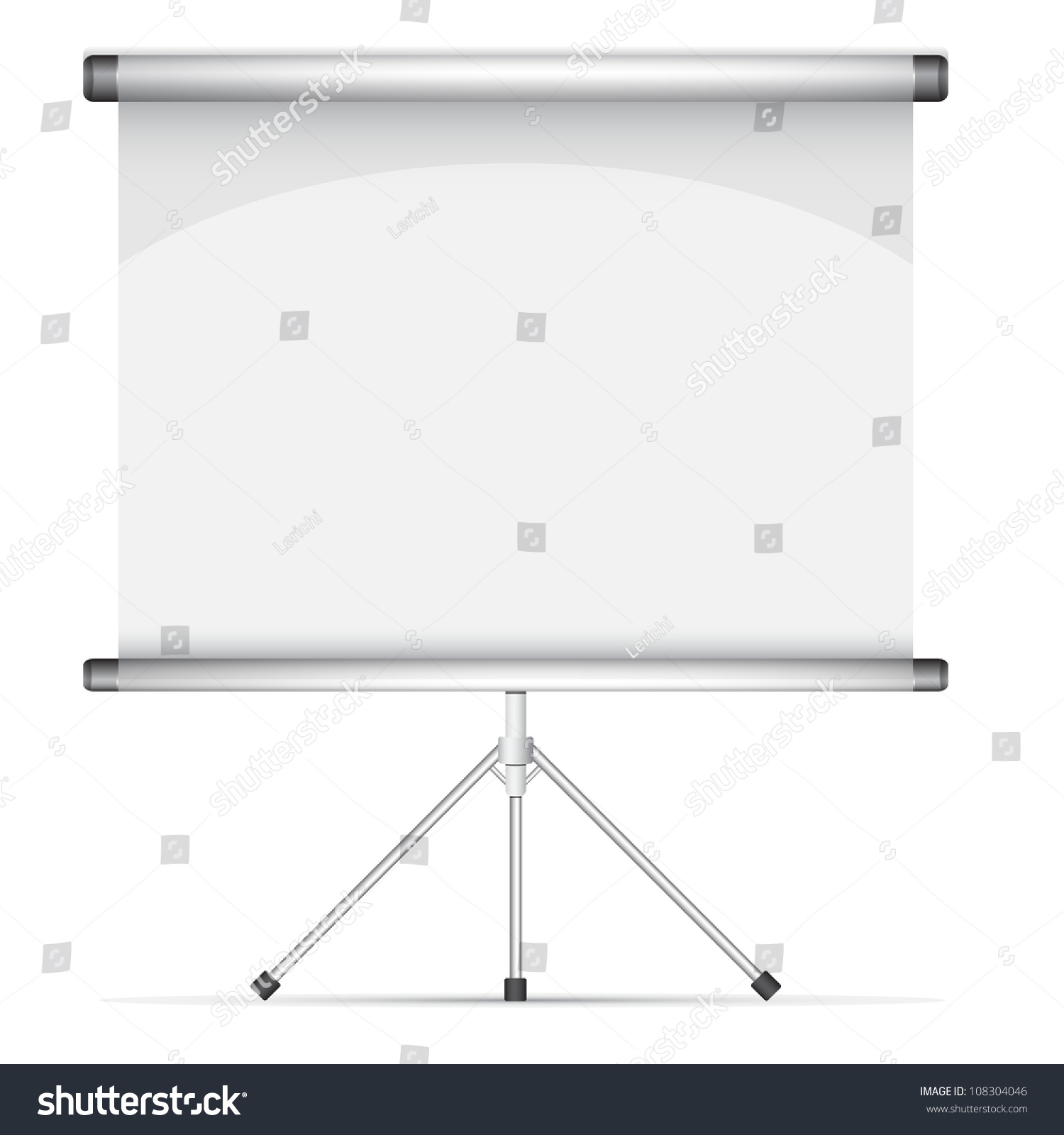 Blank Roll Poster Vector Illustration Stock Illustration 108304046 ...