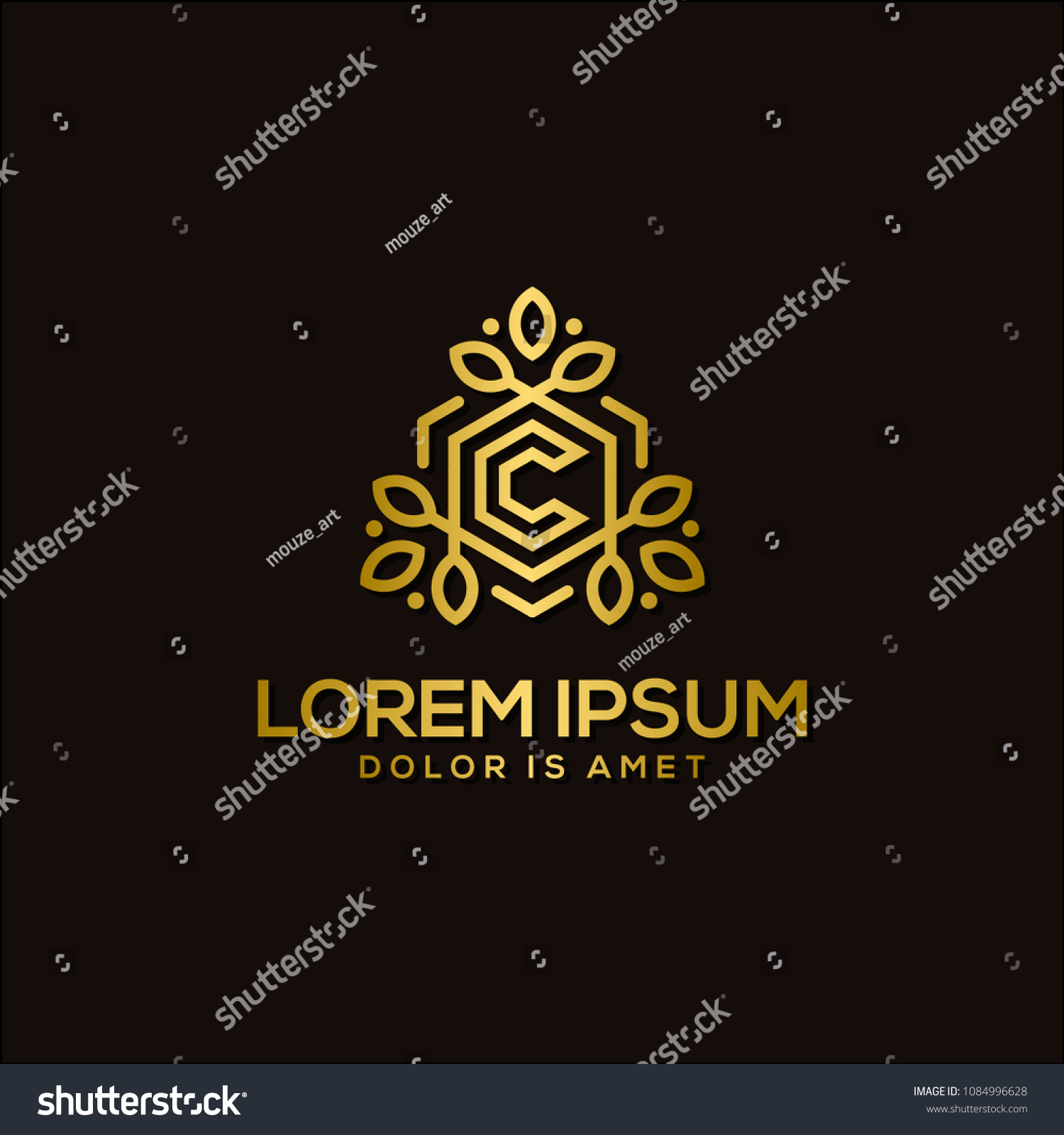 Luxury Letter C Logo Template Vector Stock Vector (Royalty Free ...