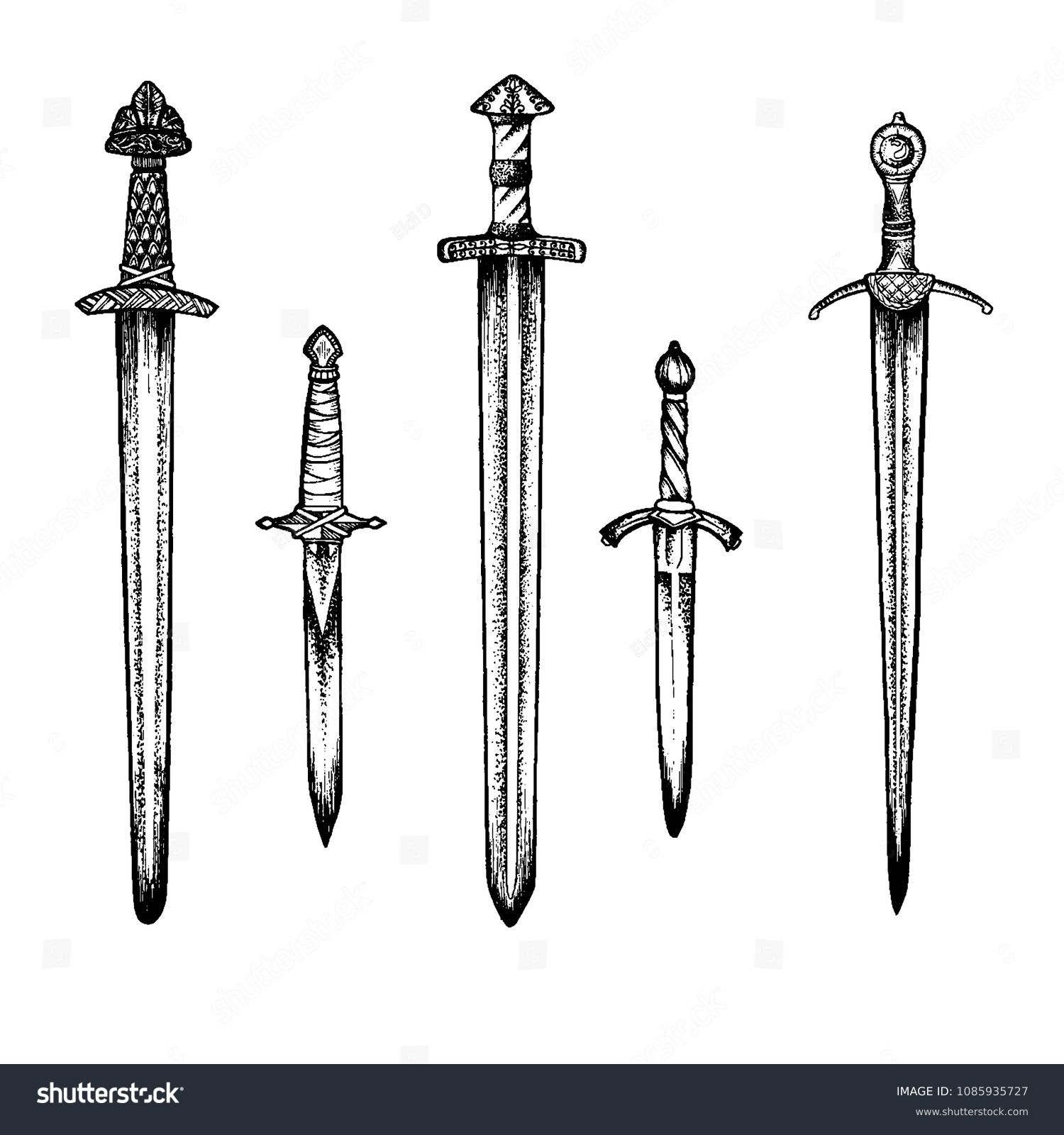 Скандинавский меч рисунок