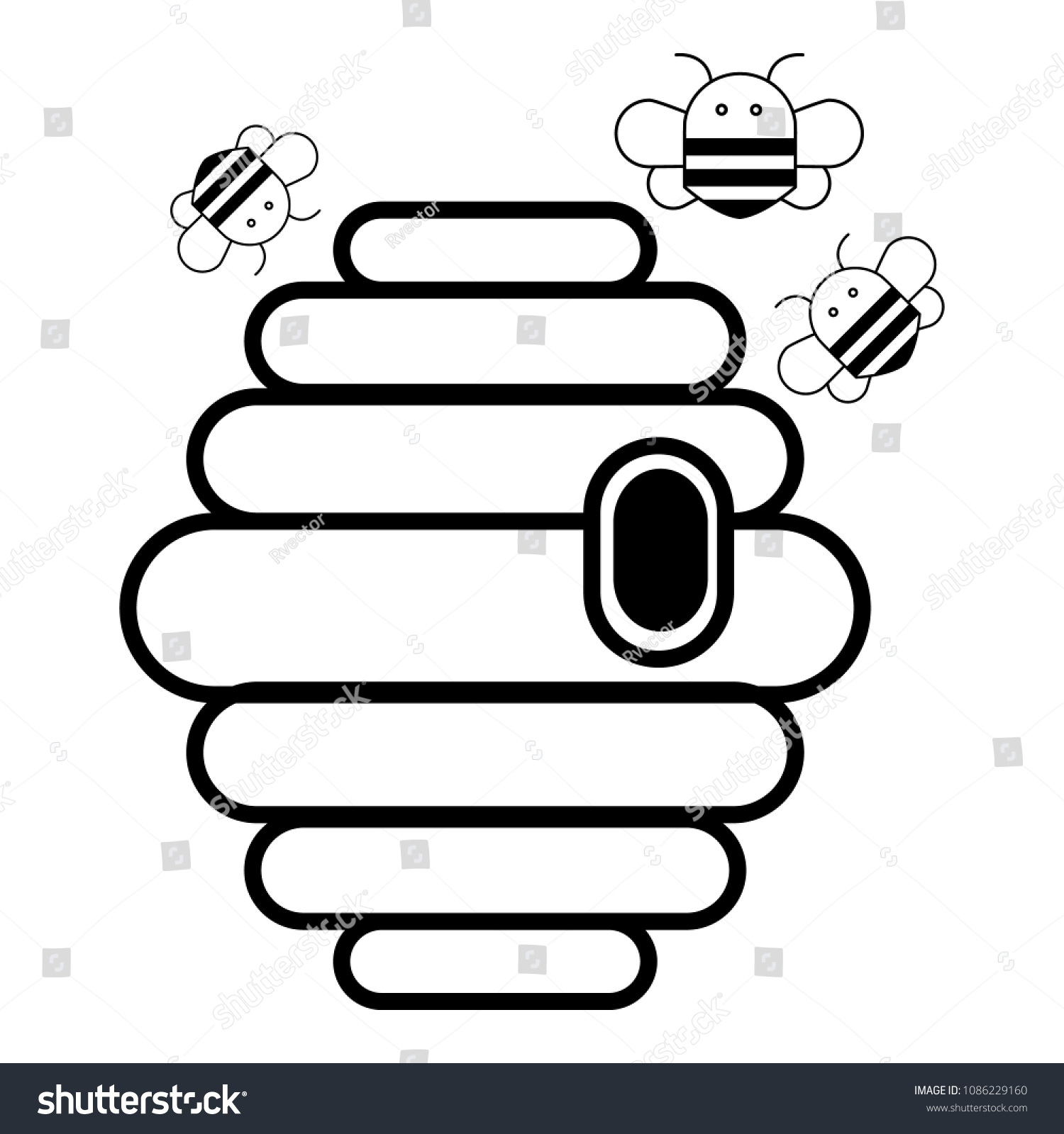 Swarm Icon Outline Illustration Swarm Icon Stock Illustration ...