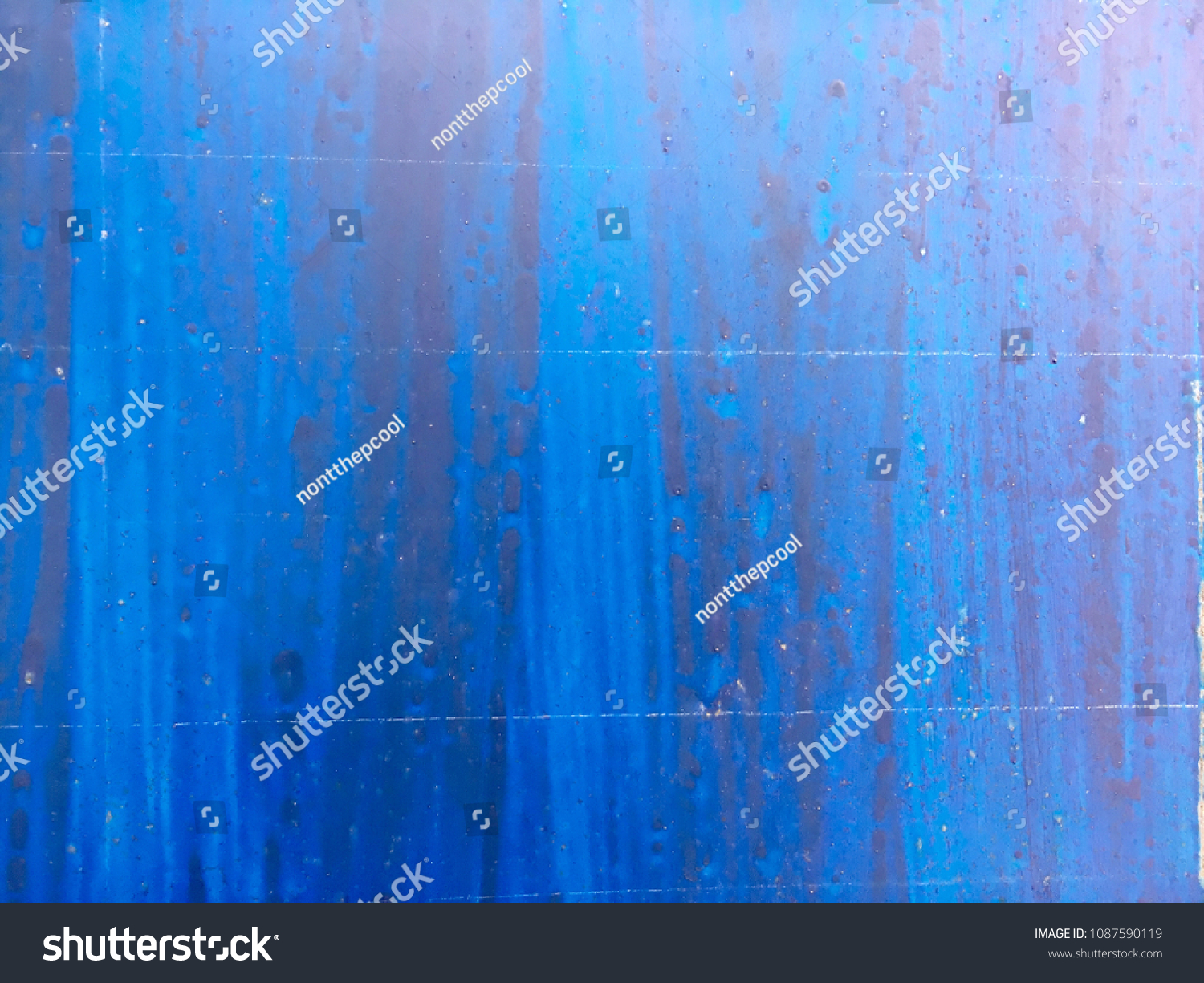 Blue Paint Metal Texture Background Abstract Stock Photo 1087590119 