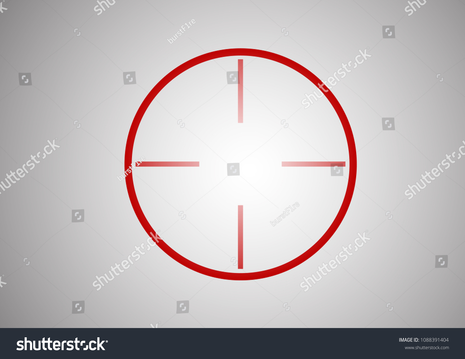 Target Icon Crosshair Sign Sniper Stylish Stock Vector (Royalty Free ...