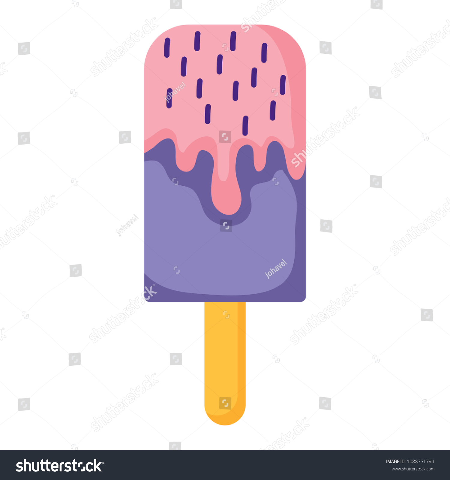 Ice Cream Bar Icon Stock Vector (Royalty Free) 1088751794 | Shutterstock