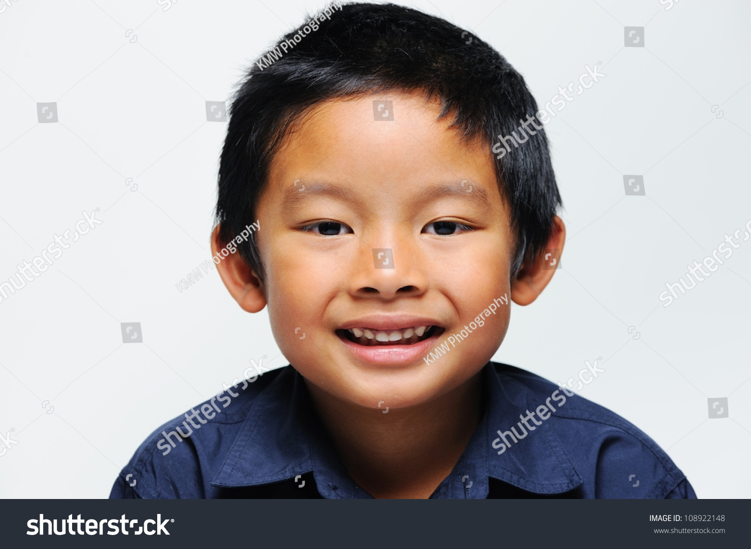 Asian Boy Smiling Close Face Stock Photo 108922148 | Shutterstock